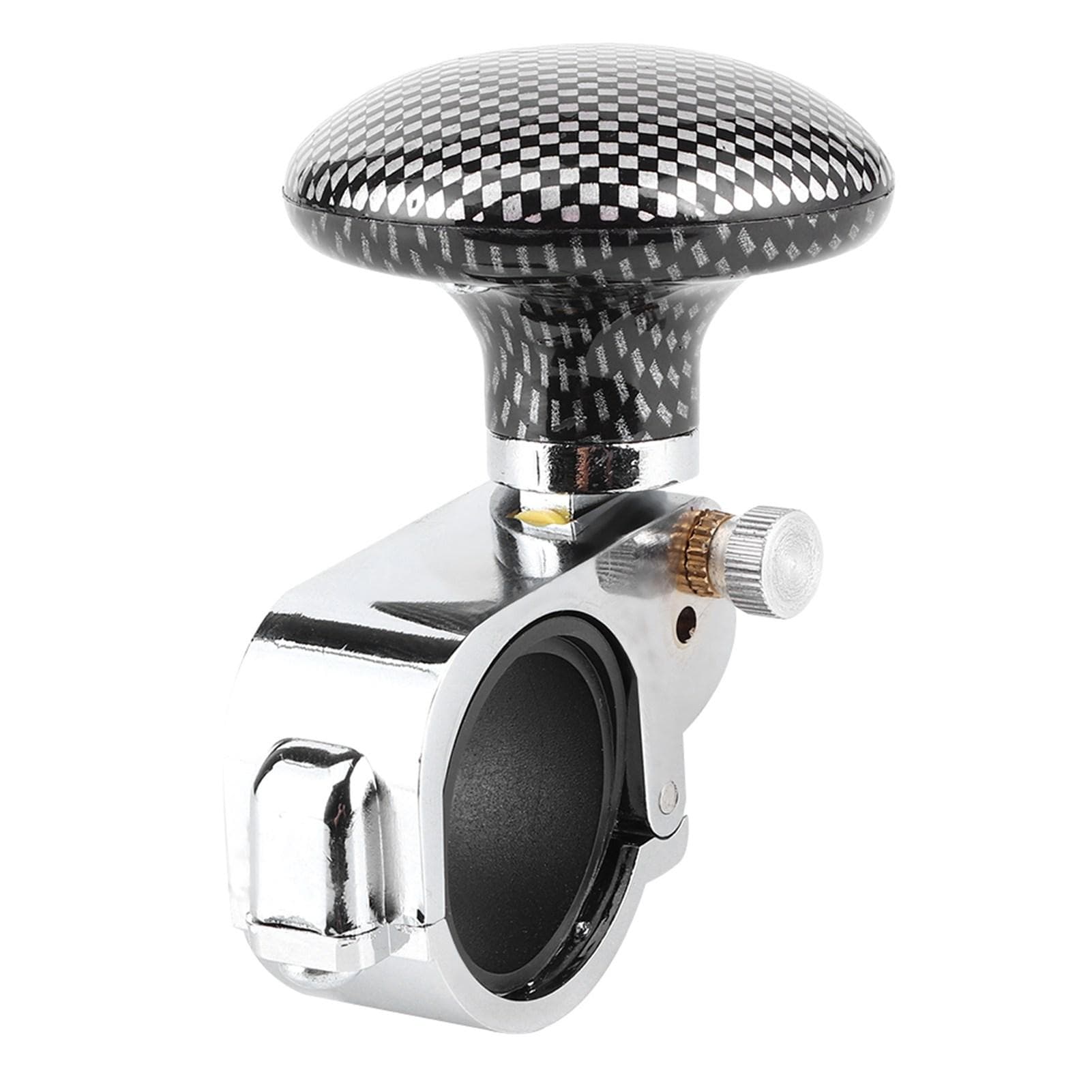 Universal Car Steering Wheel Spinner Knob Power Ball Auxiliary Booster Handle Control (Carbon Fiber white