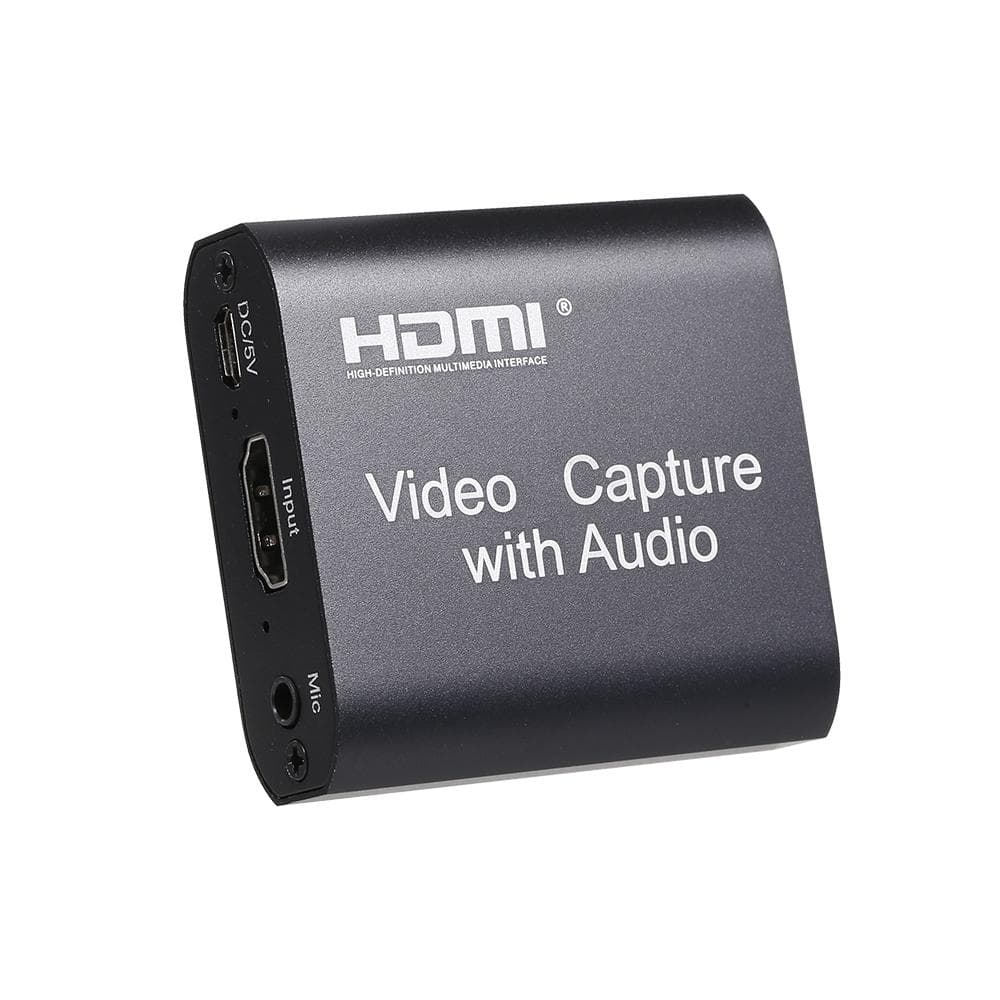Video Capture Card with Audio to USB2.0 Capture Card 4K Input 1080P Output Support Live black