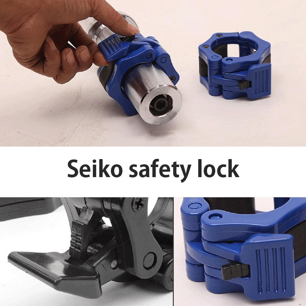 1 Pair Barbell Collar Lock Clips Gym Dumbbell Buckle Weight Lifting Bar Clamp for Fitness Body