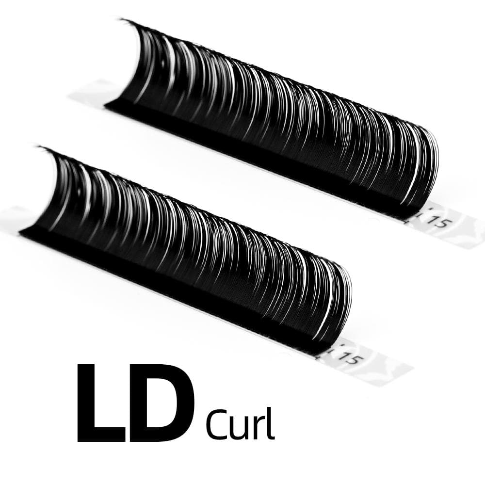 M(N) L LC LD Curls Eyelash Extension NAGARAKU Matte Black 16 Lines Mix 7-15mm Synthetic Mink Premium Eyelash Extension 0.07 LD Mix 7-15mm black