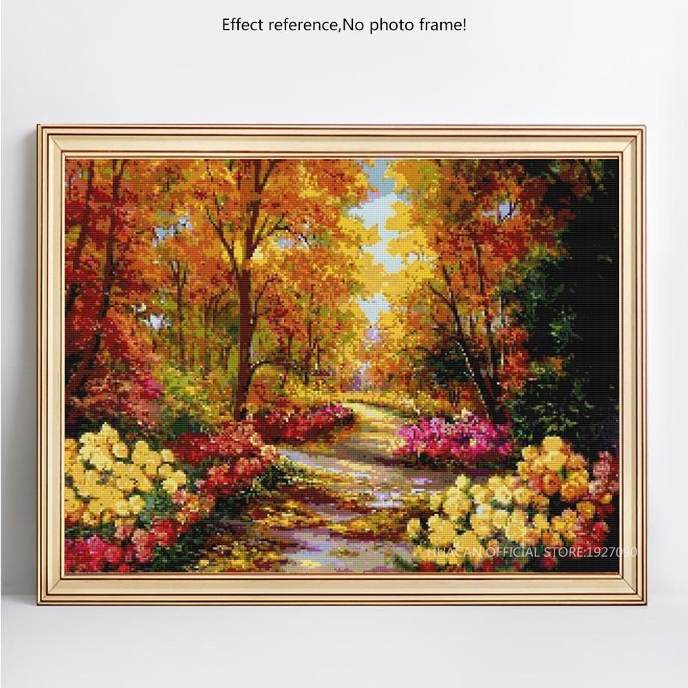 Diamond Painting Full Display Scenic Landscape Diamond Embroidery Full Round Cross Stitch 20X30CM