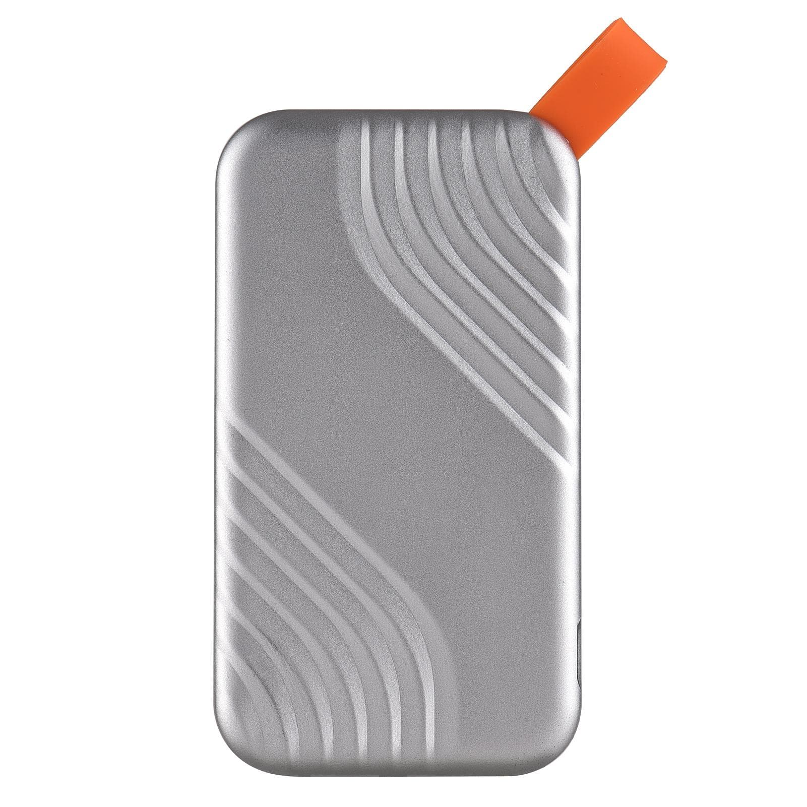 External Hard Drive USB 3.1 Portable Solid State Drive with Stable 5Gbps Transmission NGFF M.2 256G silver