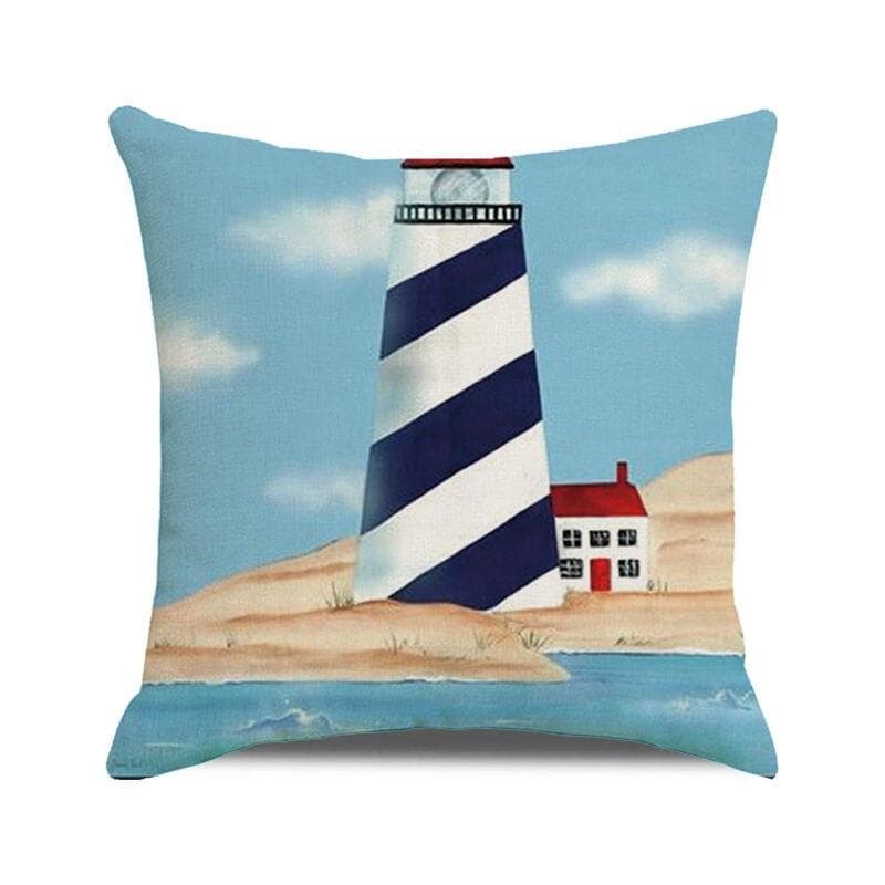 45x45 cm starfish beach chair sailboat slippers print pillowcase upholstery pillowcase nautical style cushion cover 50x50cm