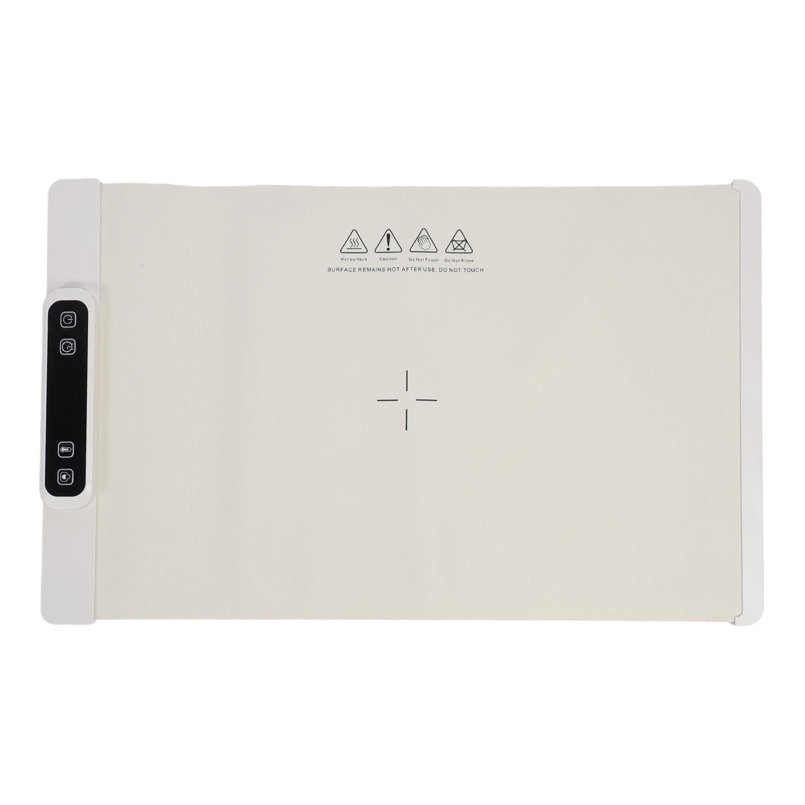 Food Warming Mat Silicone Electric Warming Tray Foldable Heater Food Pad with 3 Temperature Levels US Plug white