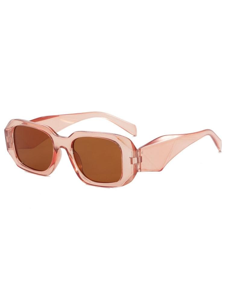 New Online Celebrity Polygon Cut Sunglasses Fashion Unisex Big Ins Sunglasses for Men and Women