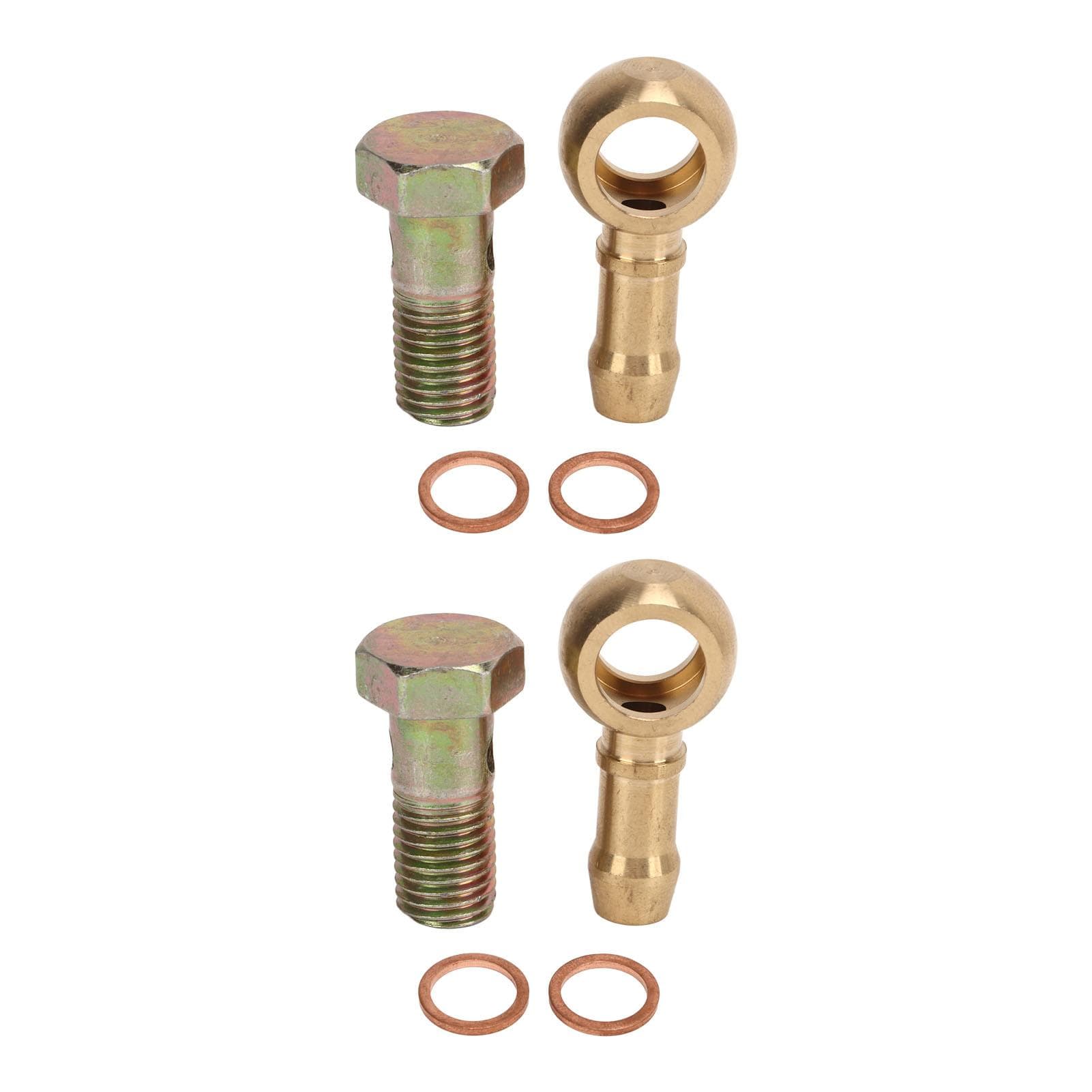 2 Set M12x1.25mm to 38in Turbo Water Banjo Bolt Good Sealing Turbocharger Water Line Pipe Banjo