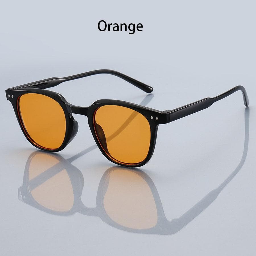 Fashion Small Round Unisex Gradient Pink Lenses Sunglasses Women Men Classic Metal Decoration