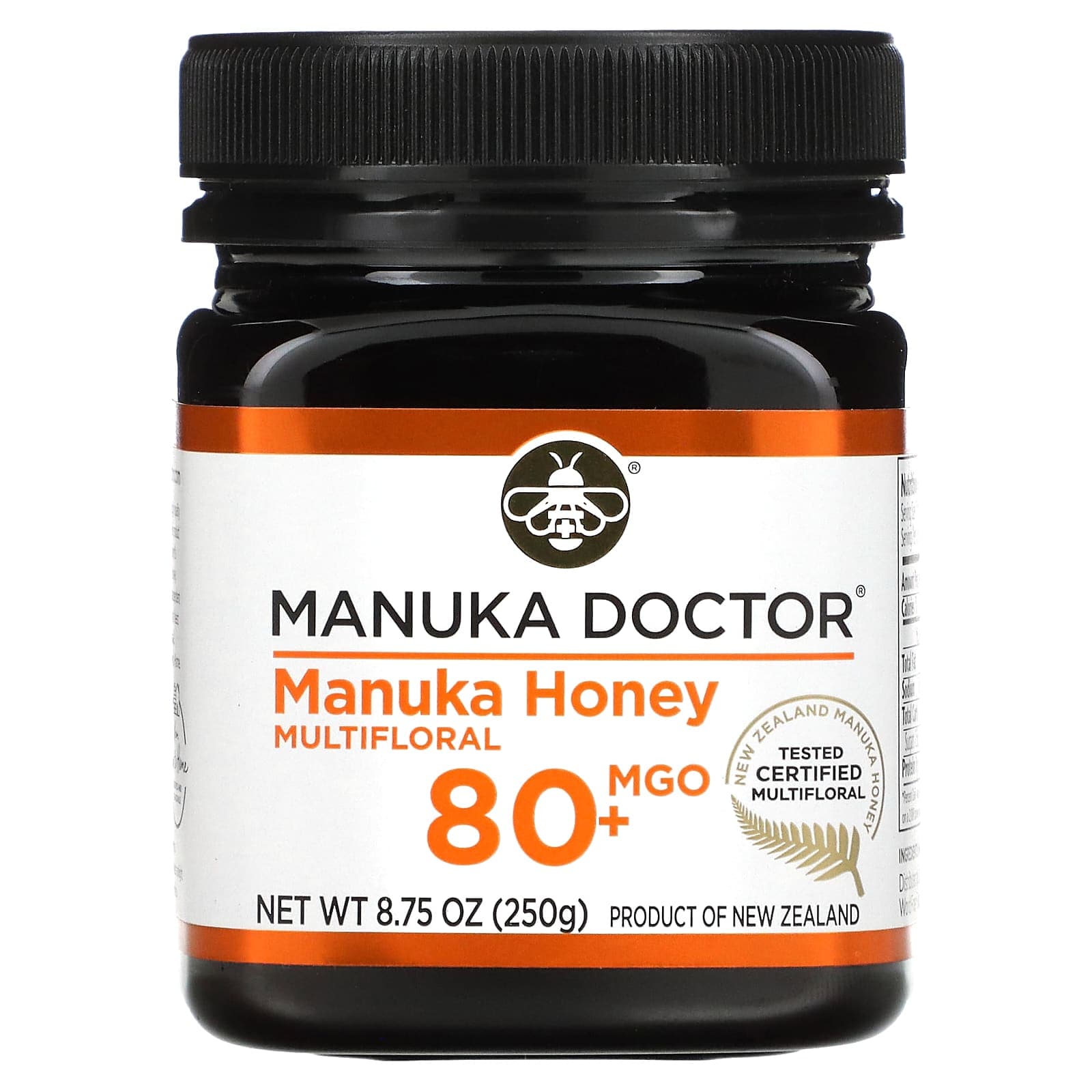 Manuka Doctor, Manuka Honey, Organic Honey, MGO 80+, 250g (8.75oz)