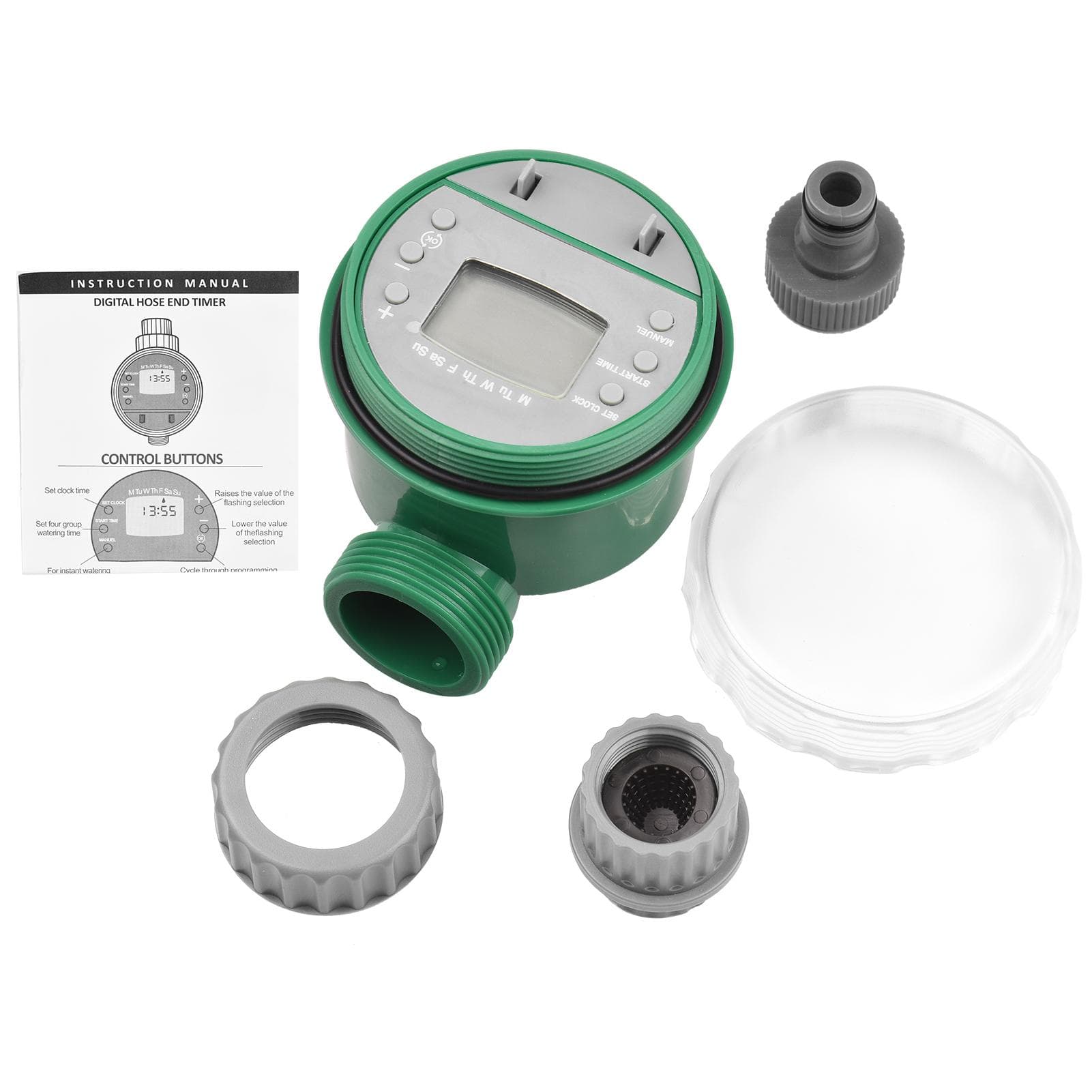 Lepmerk Digital Automatic Watering Timer Programmed Garden Irrigation Timer Battery Operated US