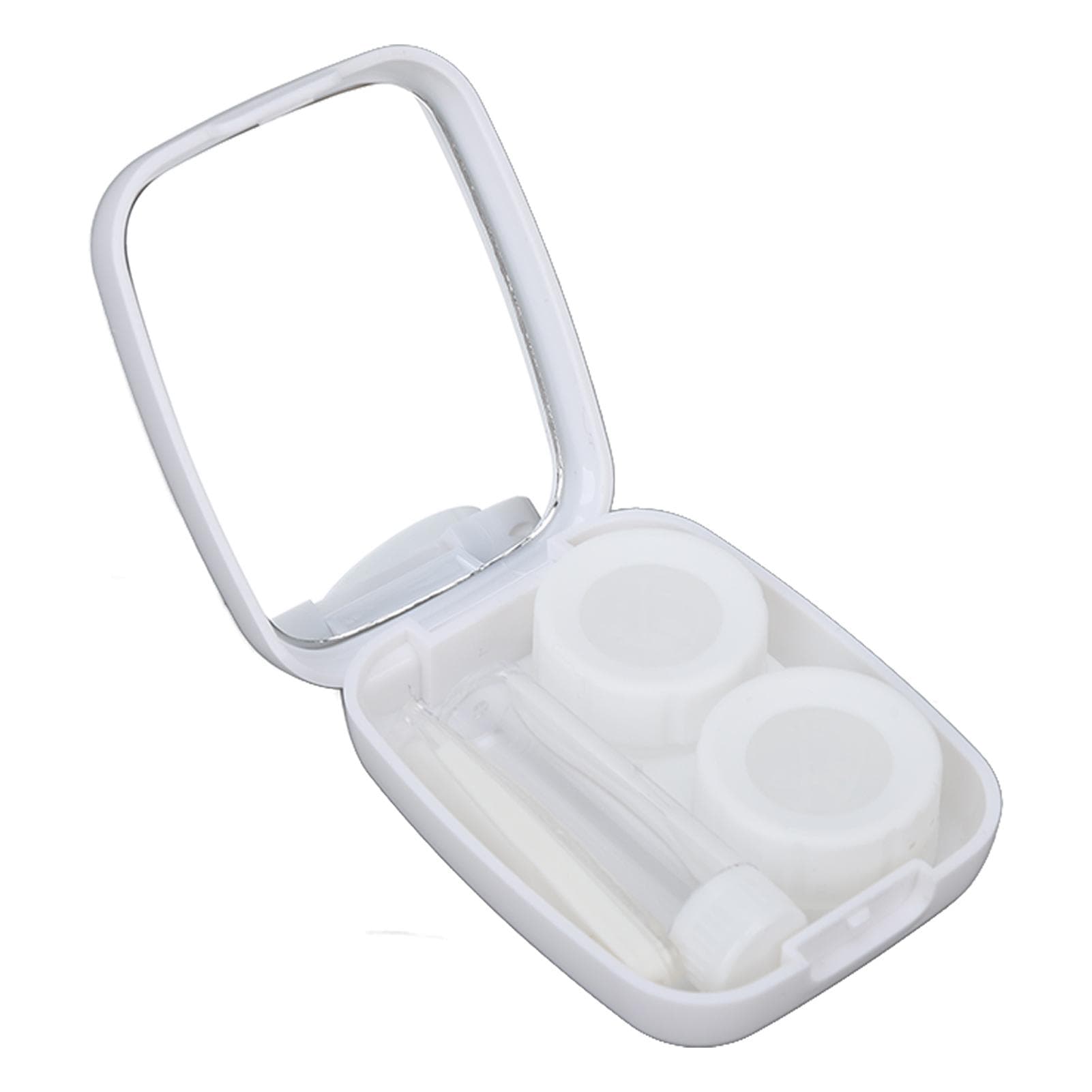 Portable Contact Lens Box Kit Cute Little Duck Portable Contact Lens Case Dustproof Contact Lens white