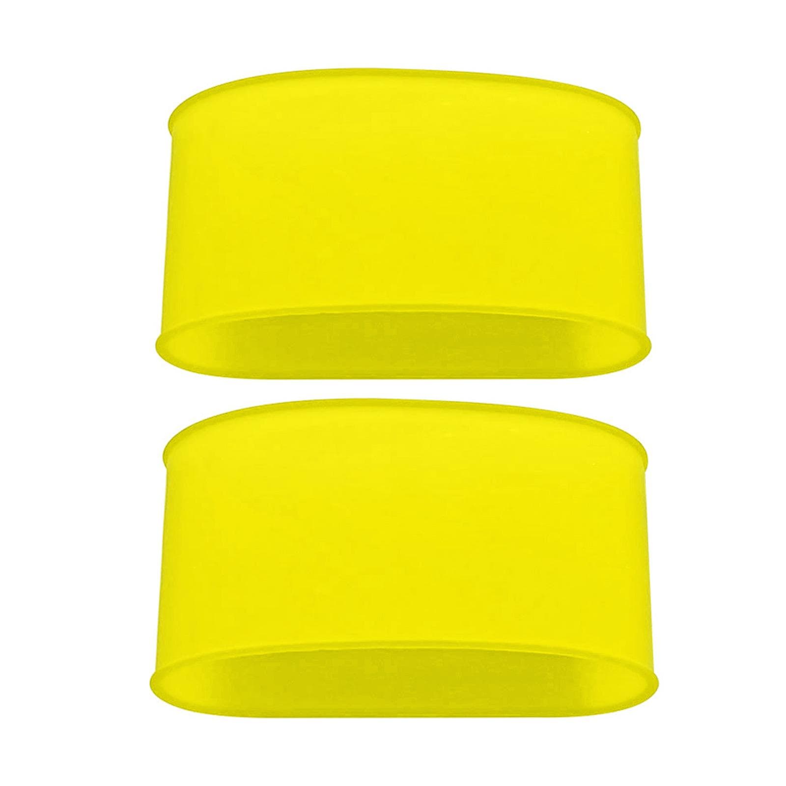 1 Pair Anti-Slip Tape Shin Pads Band Practical Soccer Shin Guard Strap Silicone Shin Pad Holder for Adults Man and Women L yellow