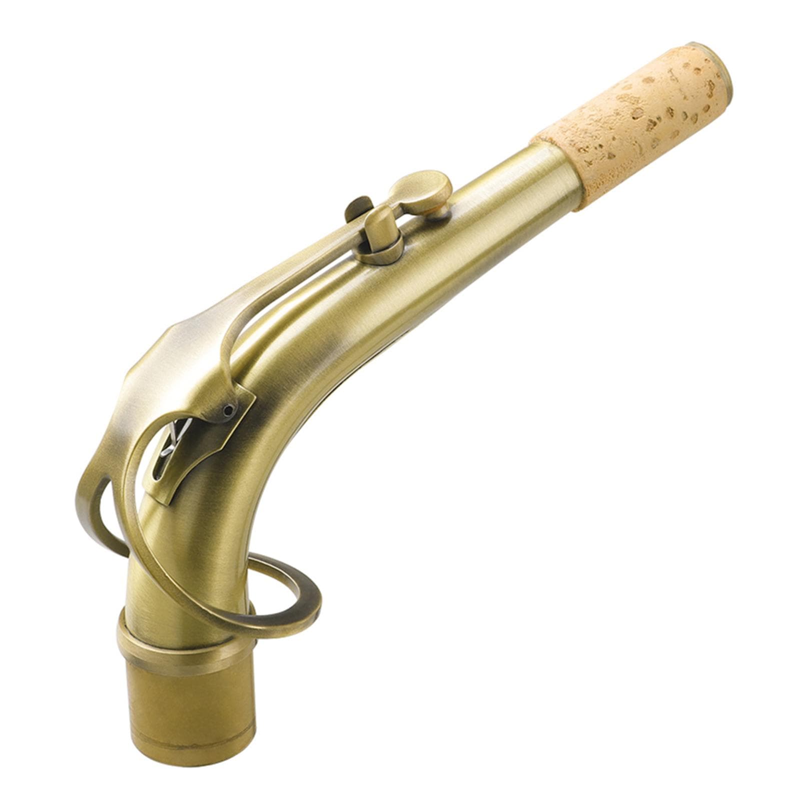 B65 Alto Saxophone Sax Bend Neck Brass E-flat Alto Sax Elbow 24.5mm Nozzle with Professional green