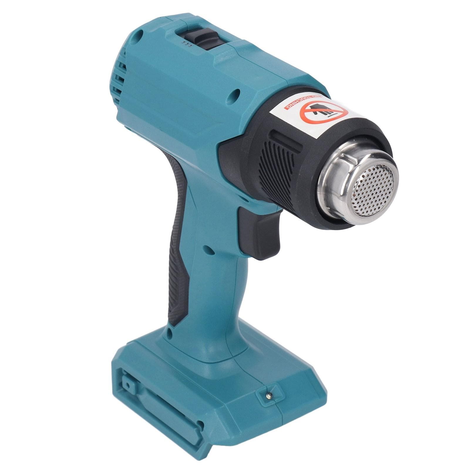 Cordless Heat Gun Adjustable Temperature Portable Handheld Rechargeable Heating Machine with 4PCS blue