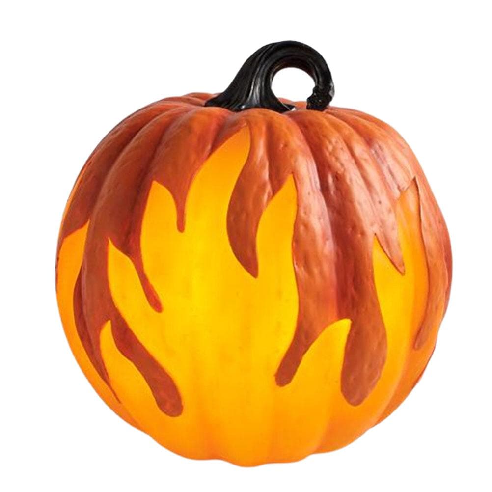 Halloween Pumpkin Lantern Battery Operated Jack O Lantern Flame Lighted Pumpkin Party Favor for