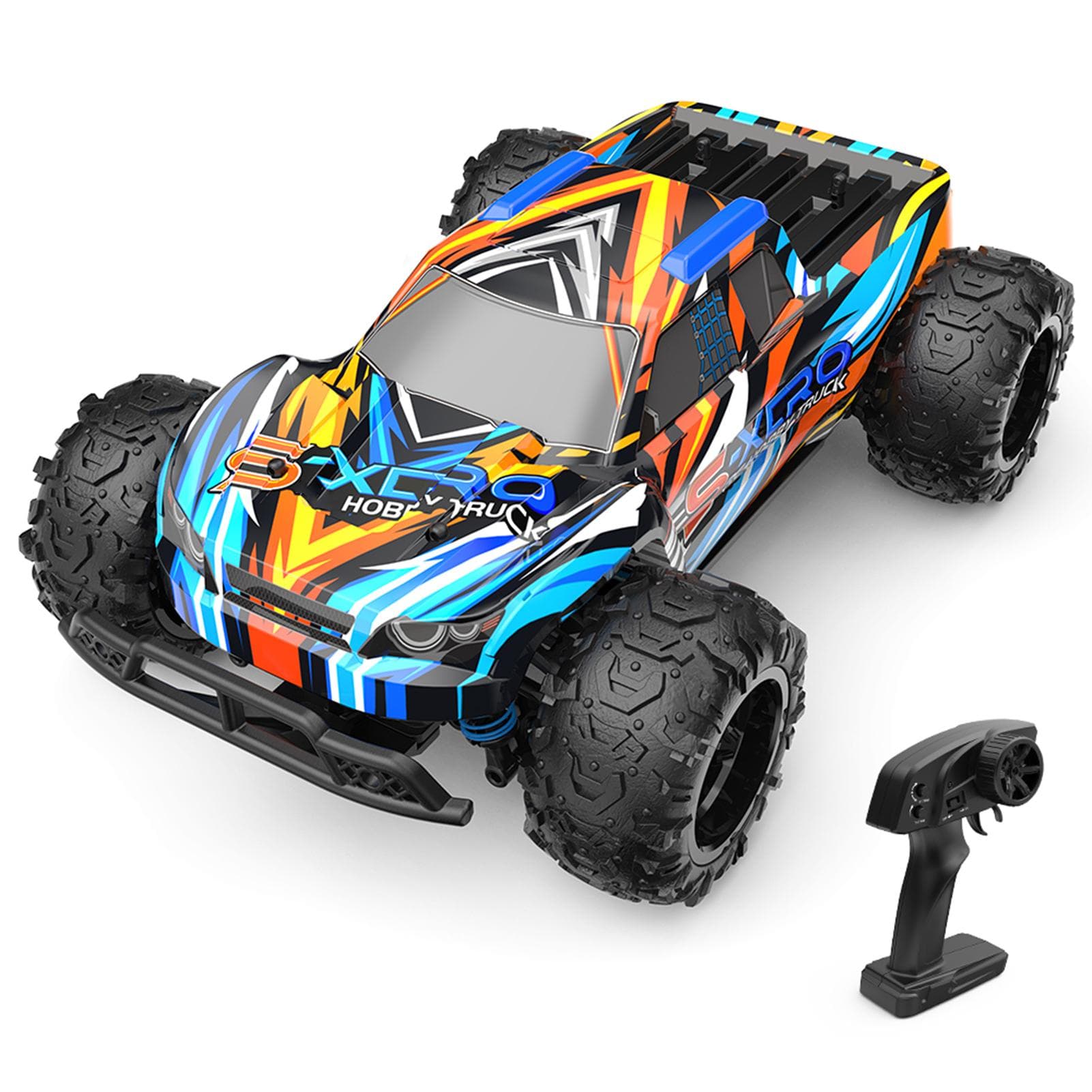 Remote Control Car, 1:22 Full Scale 2.4GHz Remote Control Pickup Truck for Kids Boys 30KM/H 1 Battery yellow