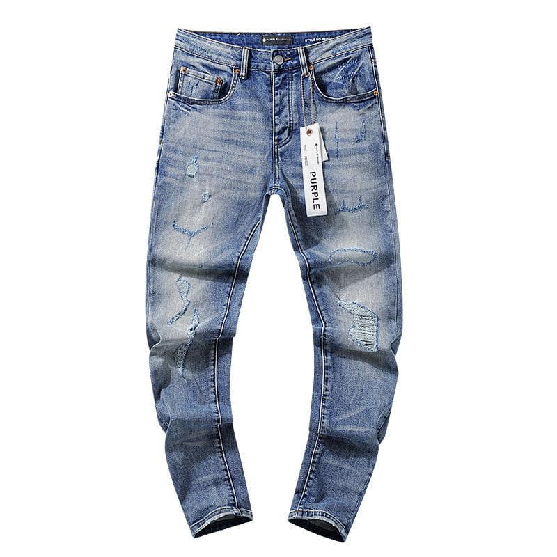 RogueWave Blue Ripped Jeans High Street Casual Pants 34