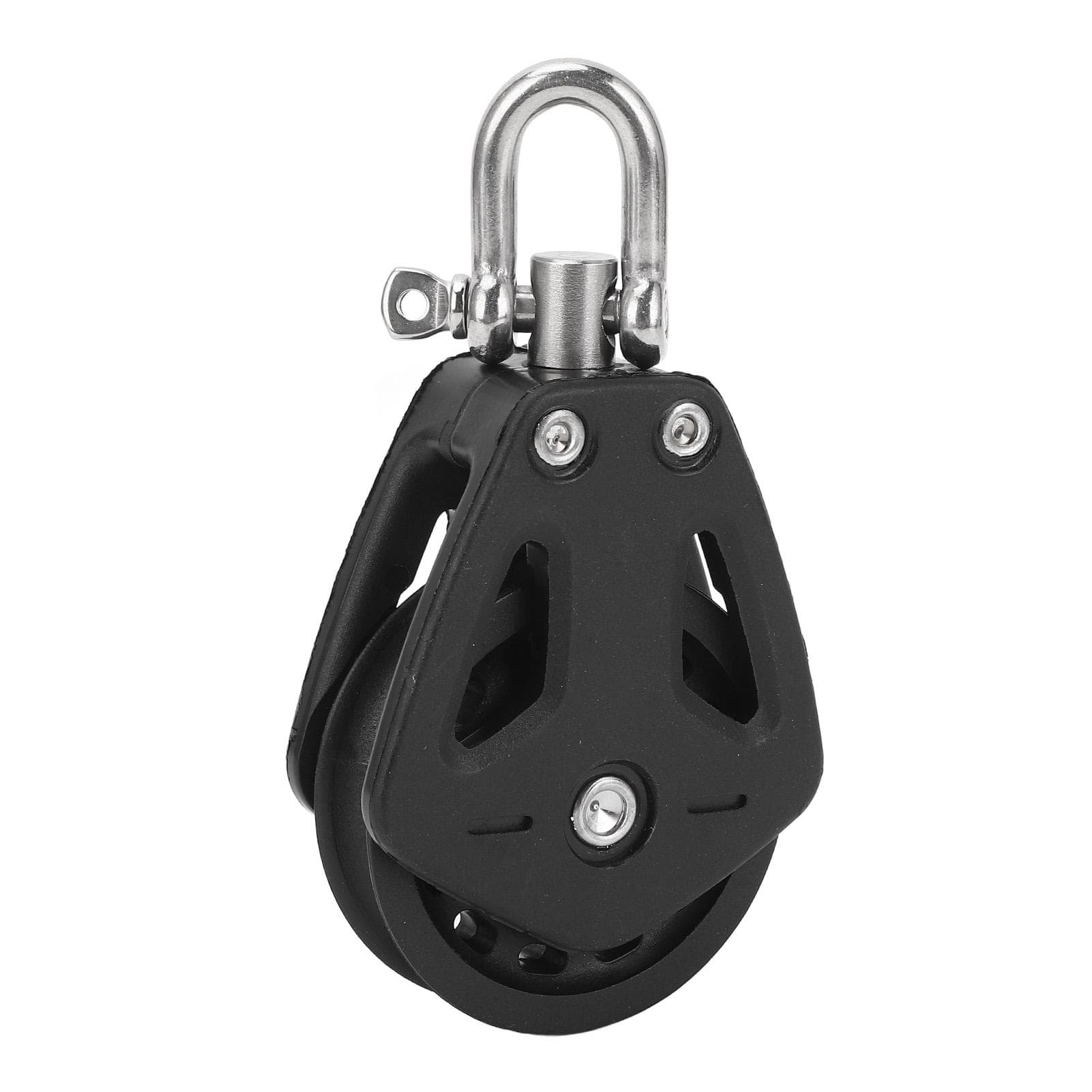 Sailboat Pulley Stainless Steel Nylon Secure Connection Kayak Pulley Roller Lifting Tool for Boat