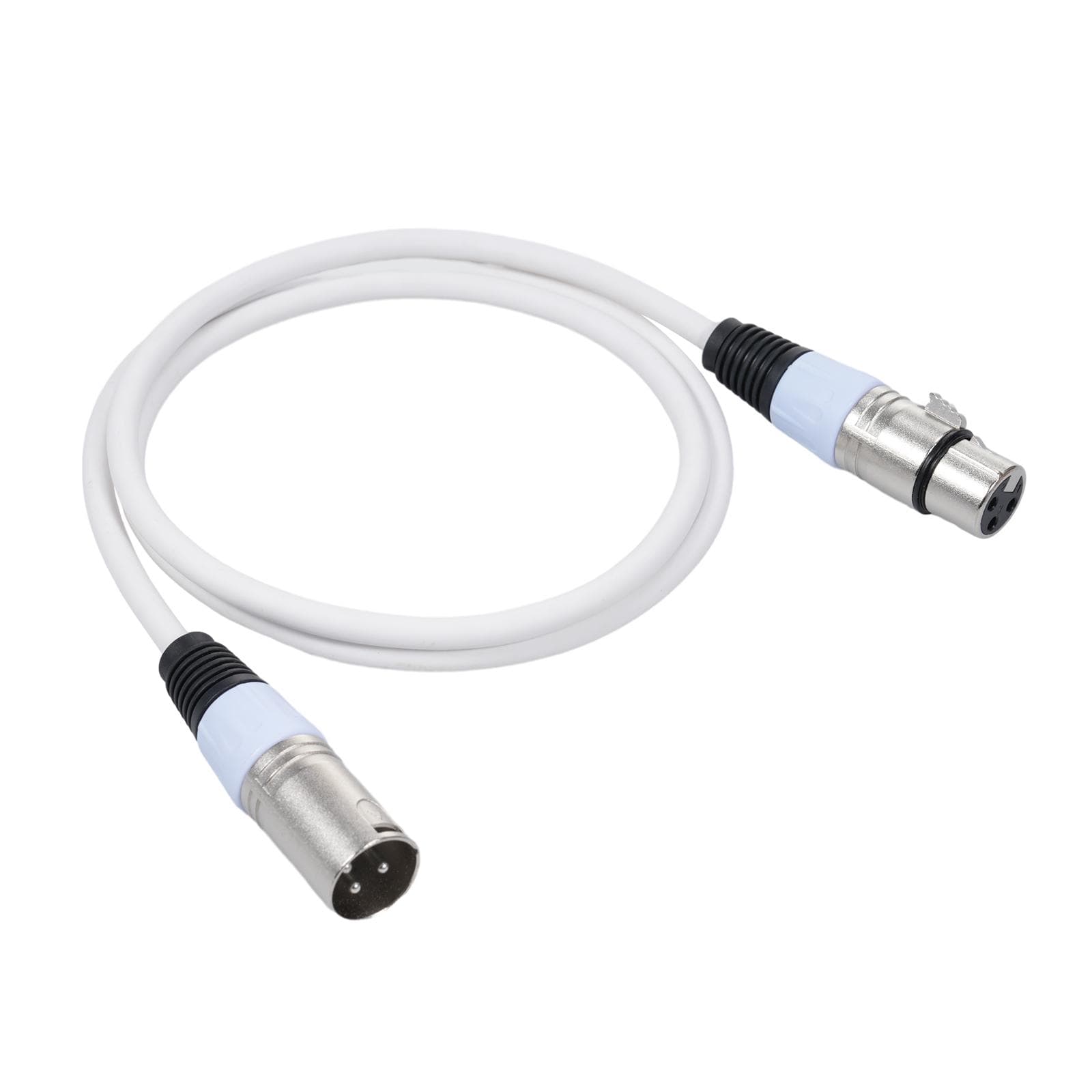 1Pack 3 Pin Dmx Cables Male Female XLR Patch Cables DMX512 Signal Cable Microphone Cable XLR Cable white