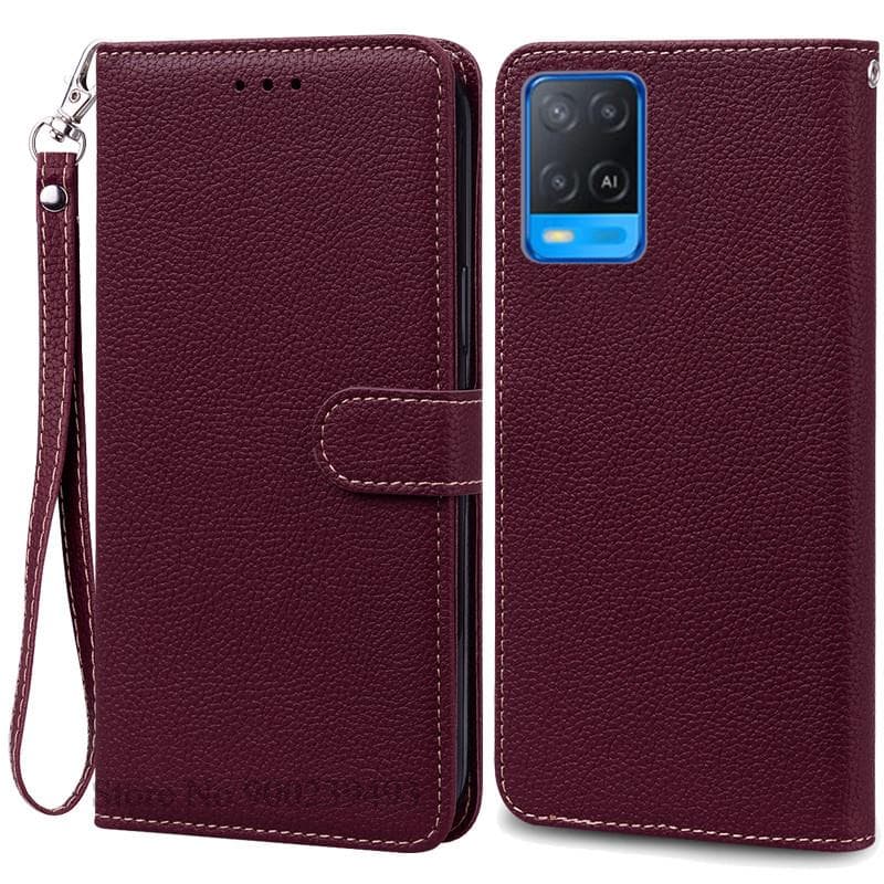 For OPPO A54 Case A54 5G Wallet Leather Flip Case For OPPO A54 5G Case CPH2239 CPH2195 OPPOA54 A 54 Shockproof Phone Case Fundas OPPO A54 5G