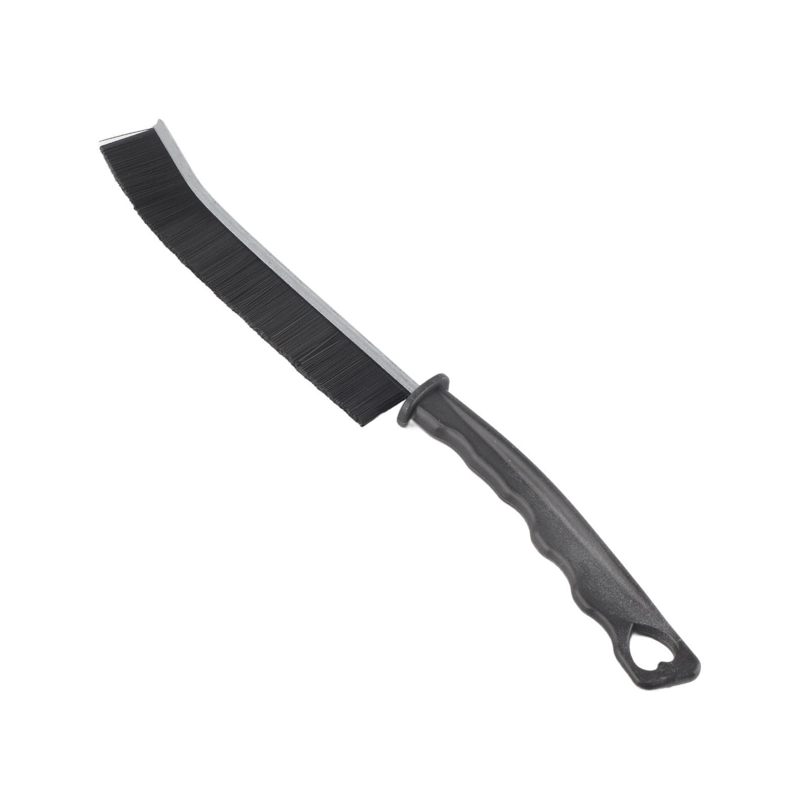 Gap Cleaning Brush PE Alloy Black Comfortable Grip Multifunctional Gap Brush for Shutter Door