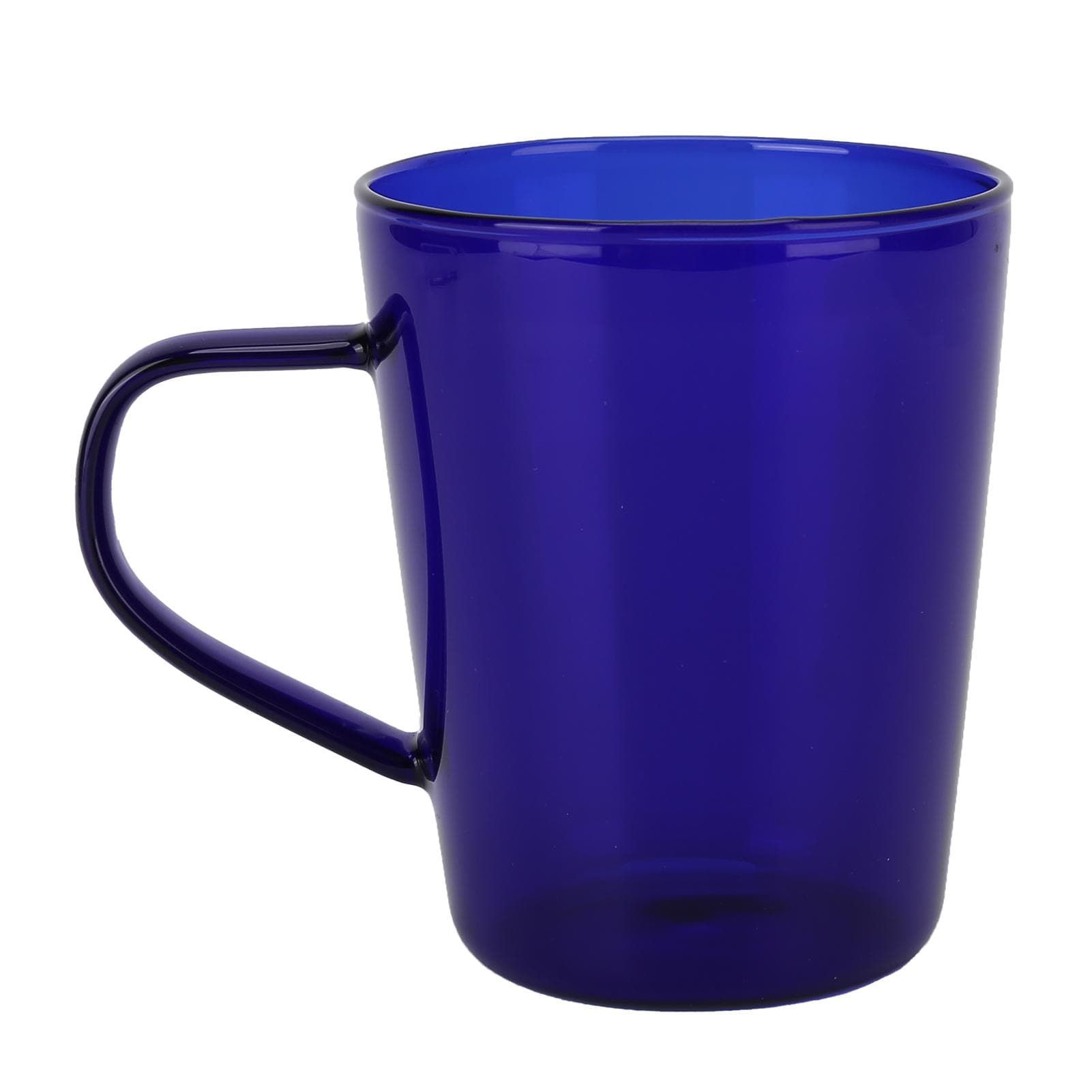 380ml Milk Cup High Borosilicate Glass Thermal Easy to Clean Glass Mug for Kitchens Hotels Coffee blue