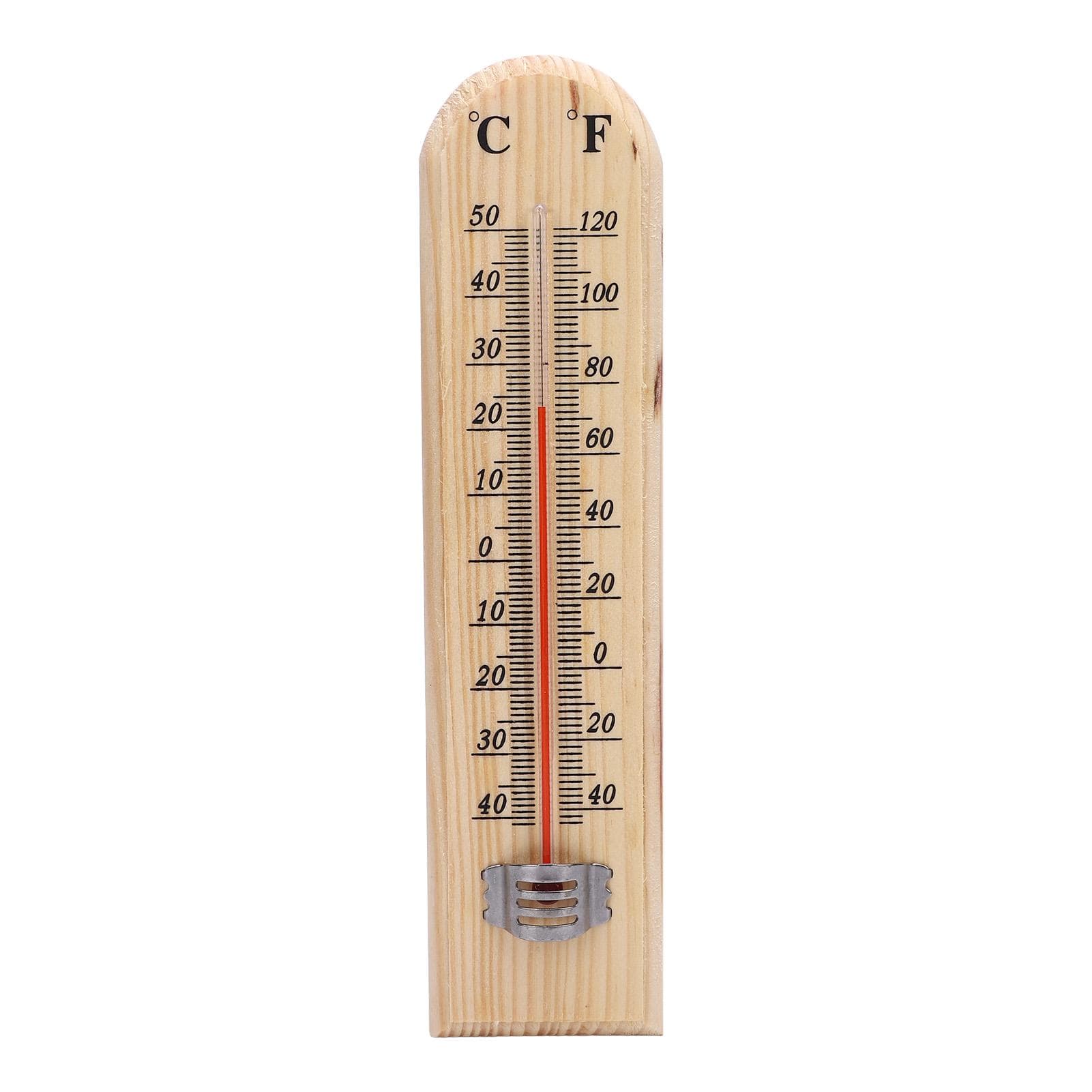 Wall Hanging Thermometer -40 to 120 Fahrenheit -40 to 50 celsius Log Bold Display Stylish Look for Home Indoor