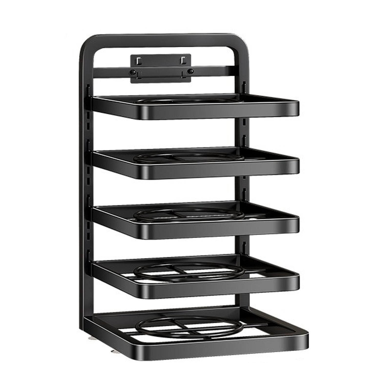 5 Tier Kitchen Counter Storage Shelf Detachable Height Adjustable Kitchen Countertop Rack Shelf