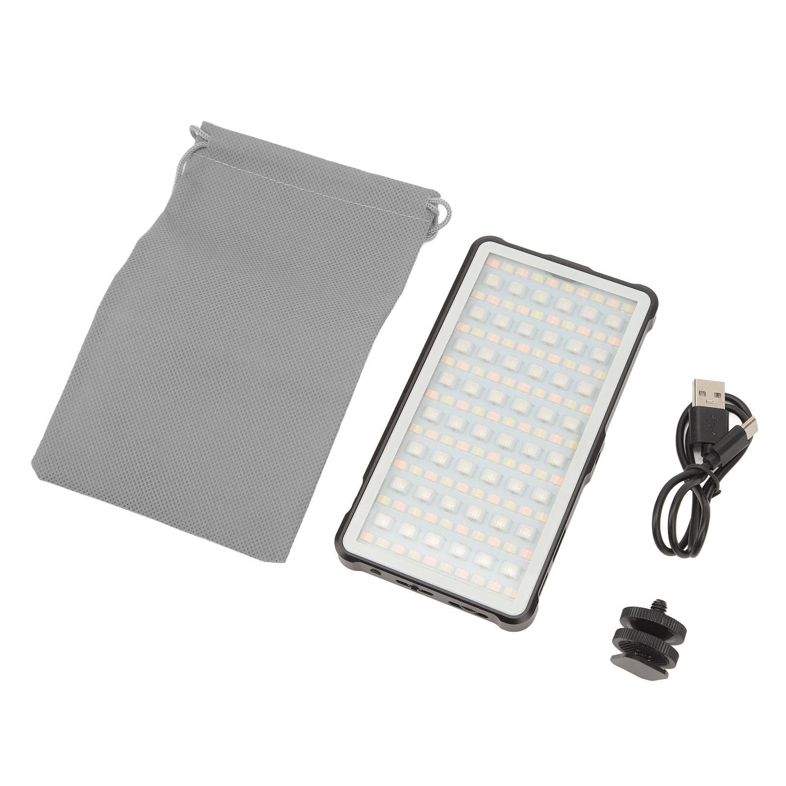 RGB Video Light Portable Full Color Rechargeable LED Camera Light Panel for Vlogging Photography