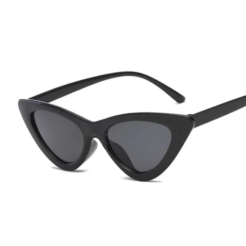 Cute Vintage Cat Eye Sunglasses Women Small Black White Triangle Retro Ladies Sun Glasses Leopard Female Oculos De Sol 1PC