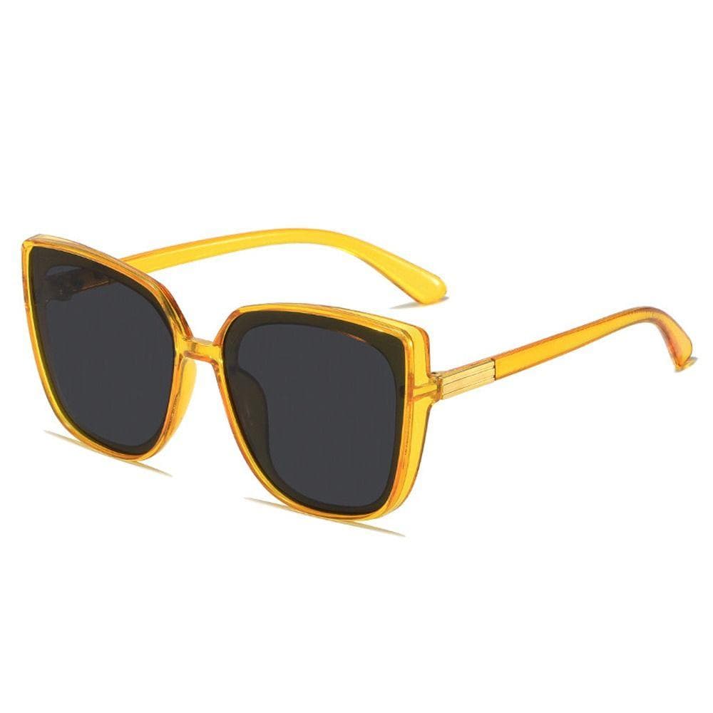 Big Frame Cat Eye Sunglasses UV400 Protection Oversized Black Shades for Women Men Cosplay Fishing
