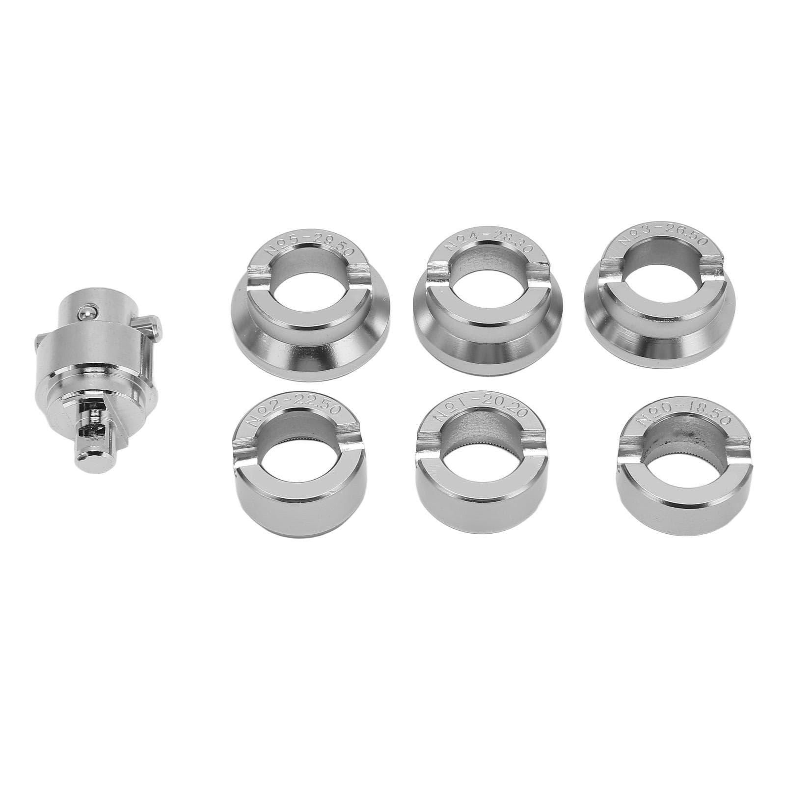 5538 Watch Case Opener Dies Kit Stainless Steel 6 Different Size Watch Back Cover Remover Tool with