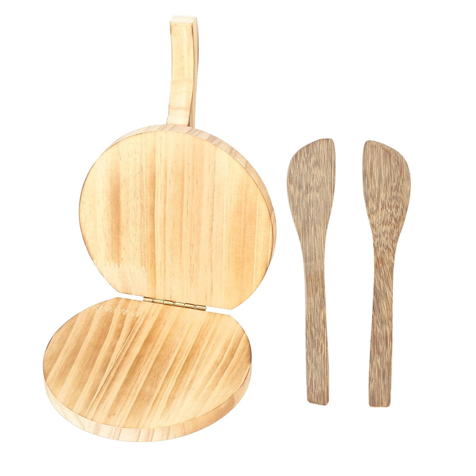 Wooden Dough Pressing Tool Wood Dumpling Skin Presser Home Dumpling Skin Making Mold Kitchen Tool L(for 6.5-9kg)