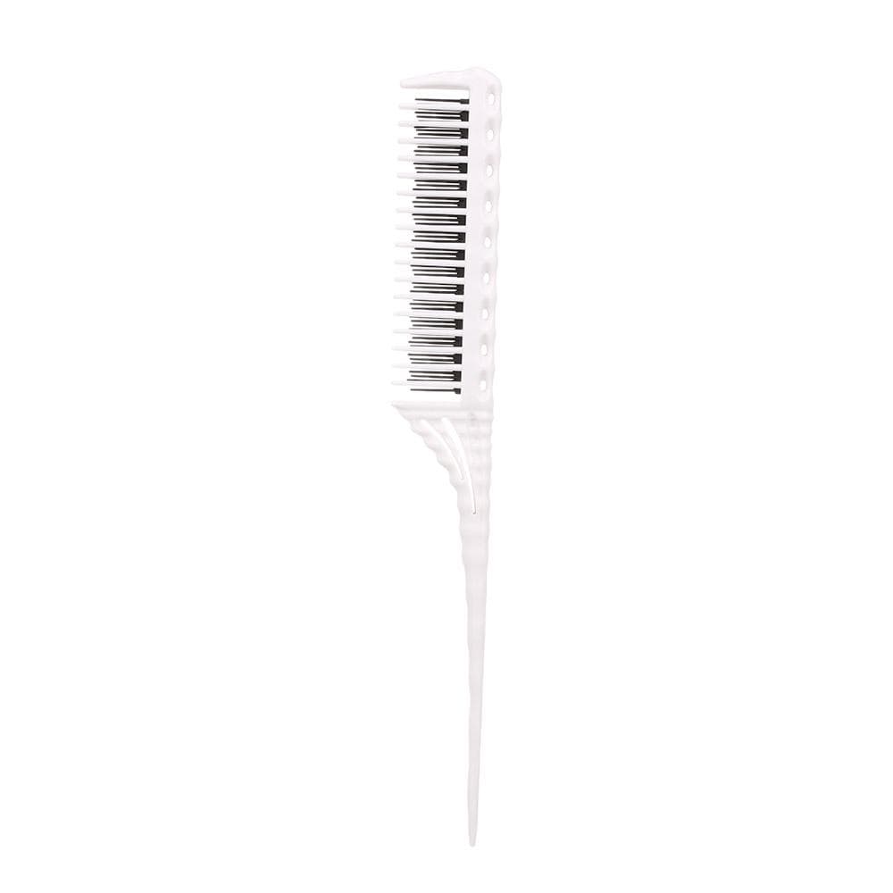 Fine-tooth Metal Pin Hairdressing Hairstyle Rat Tail Comb Black Tool white