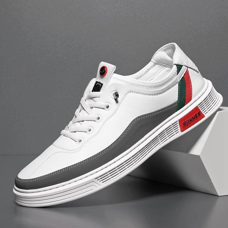Men's Shoes New Breathable Youth Casual Shoes Korean Style Trendy Low Top White Shoes 44