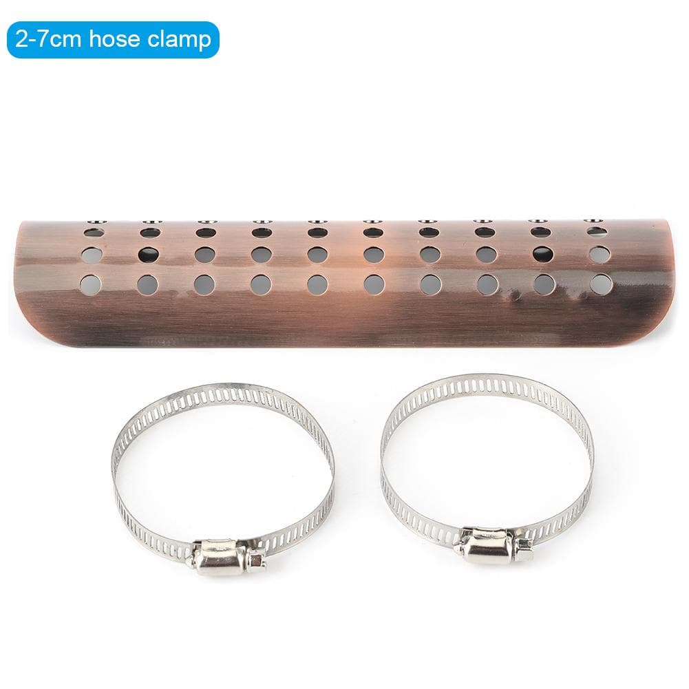 Vintage Motorcycle Exhaust Pipe Heat Shield Universal AntiScalding Protector Fit for Honda(27cm