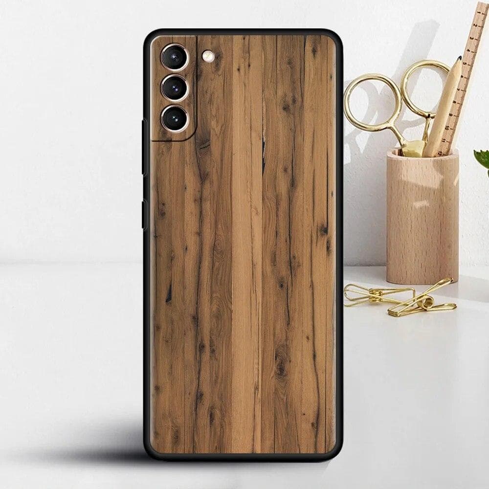 Carved Wood Case For Samsung Galaxy S22 S20 FE S21 S23 Plus S10 Lite S9 S8 S10e Note 20 10 Lite Silicone Phone Cover Samsung Note 20