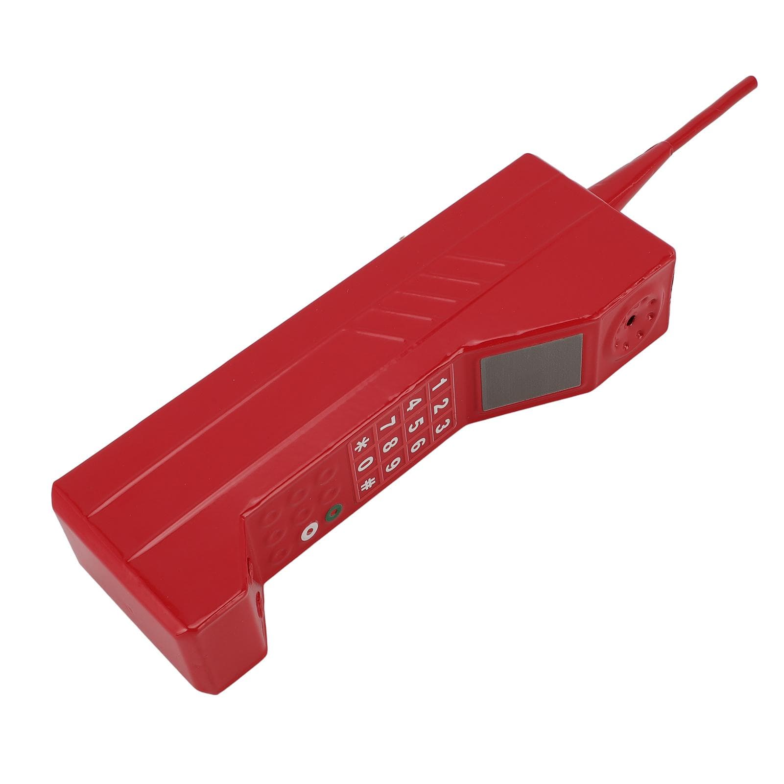 Retro Mobile Phone Iron Old Fashioned Cell Phone Template Decoration for Photography Pink red