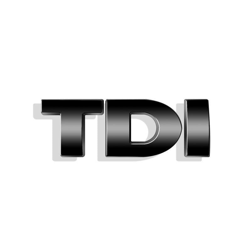 3d ABS Black Logo TDI Emblem Car Trunk Badge For Passat Jetta Touareg Tiguan Touran Golf 4 5 6 Caddy TDI Sticker Accessories