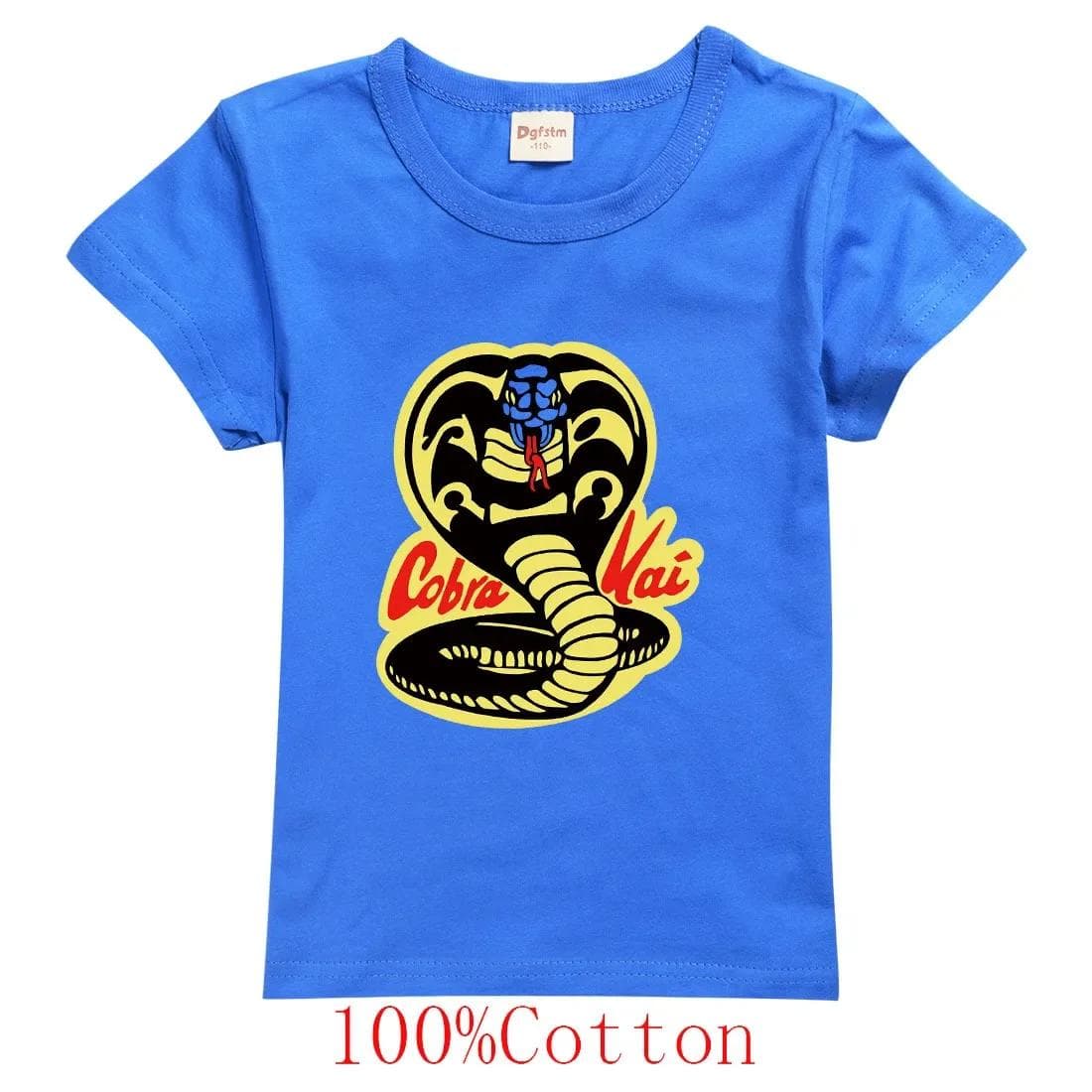 New Summer Fashion Cobra 3D Printed T-shirt Casual Kids Short Sleeve Boys Girls Kids Cool Street Wear Loose Crewneck T-shirt Top 140