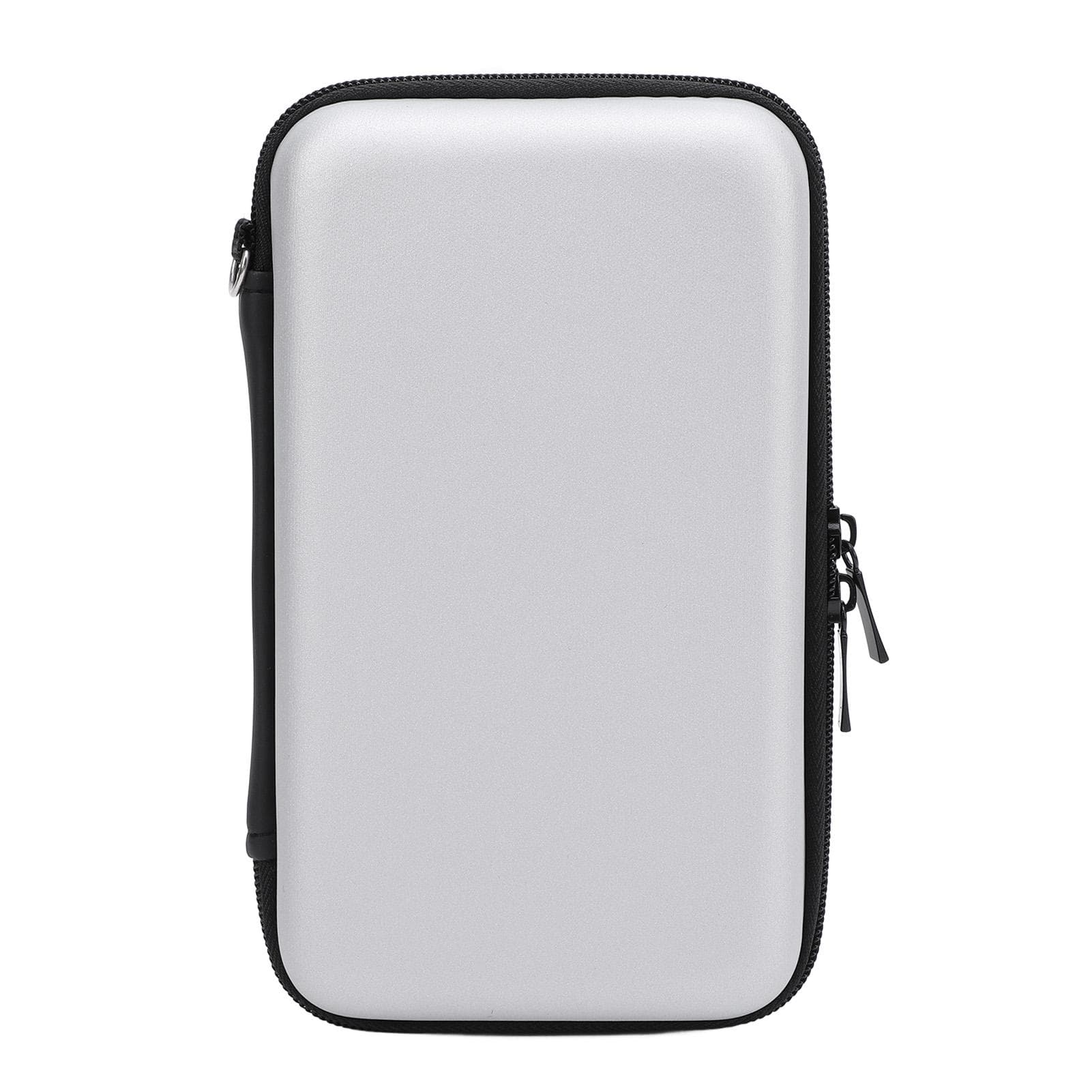 Carrying Case for New 2DS XL 2DS LL for New 3DS 3DS with 8 Slot Protective Hard Shell Travel silver