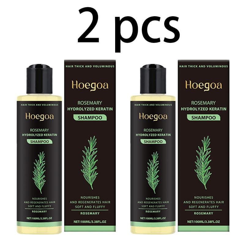 Hoegoa Rosemary Thickening Shampoo Herbal Extracts Nourishing Repairing Hair Oil Control Volumizing Shampoo