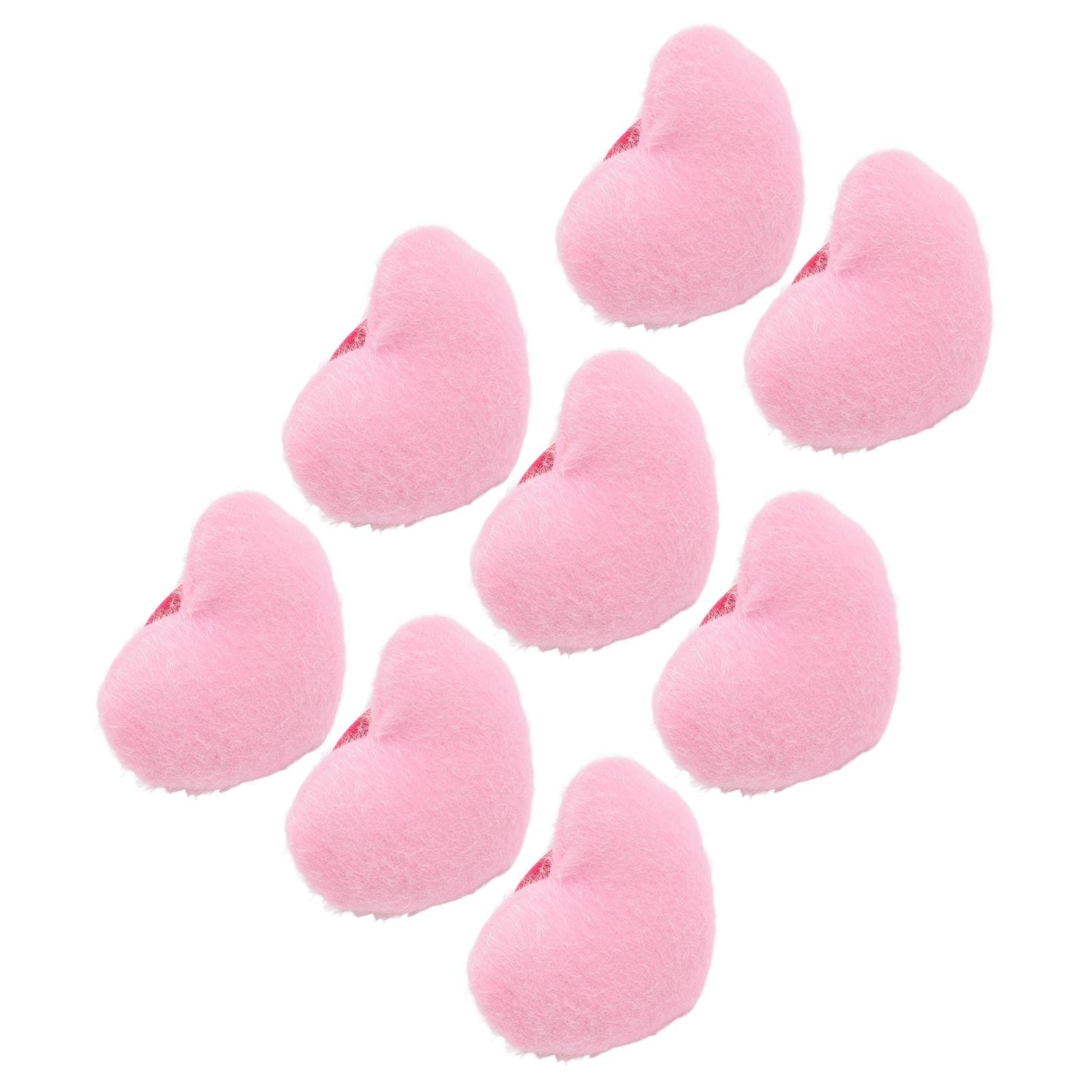 8pcs Sewing Pin Cushion Multipurpose Heart Shaped Soft Wrist Pin Cushion with Elastic Strap for