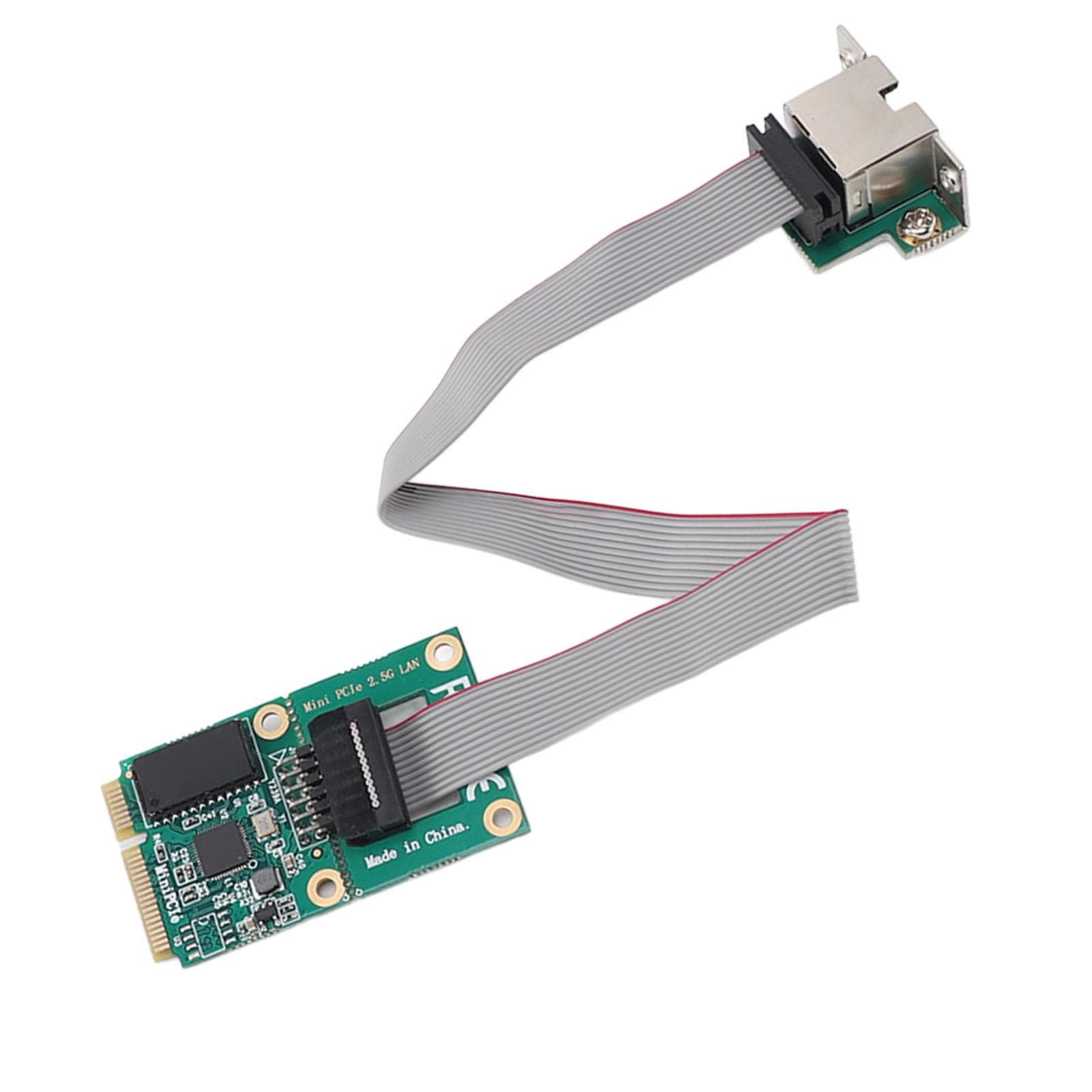 Mini PCIE Network Card 2.5G High Transfer Speed Stable Mini PCI Express Card RJ45 Lan Adapter