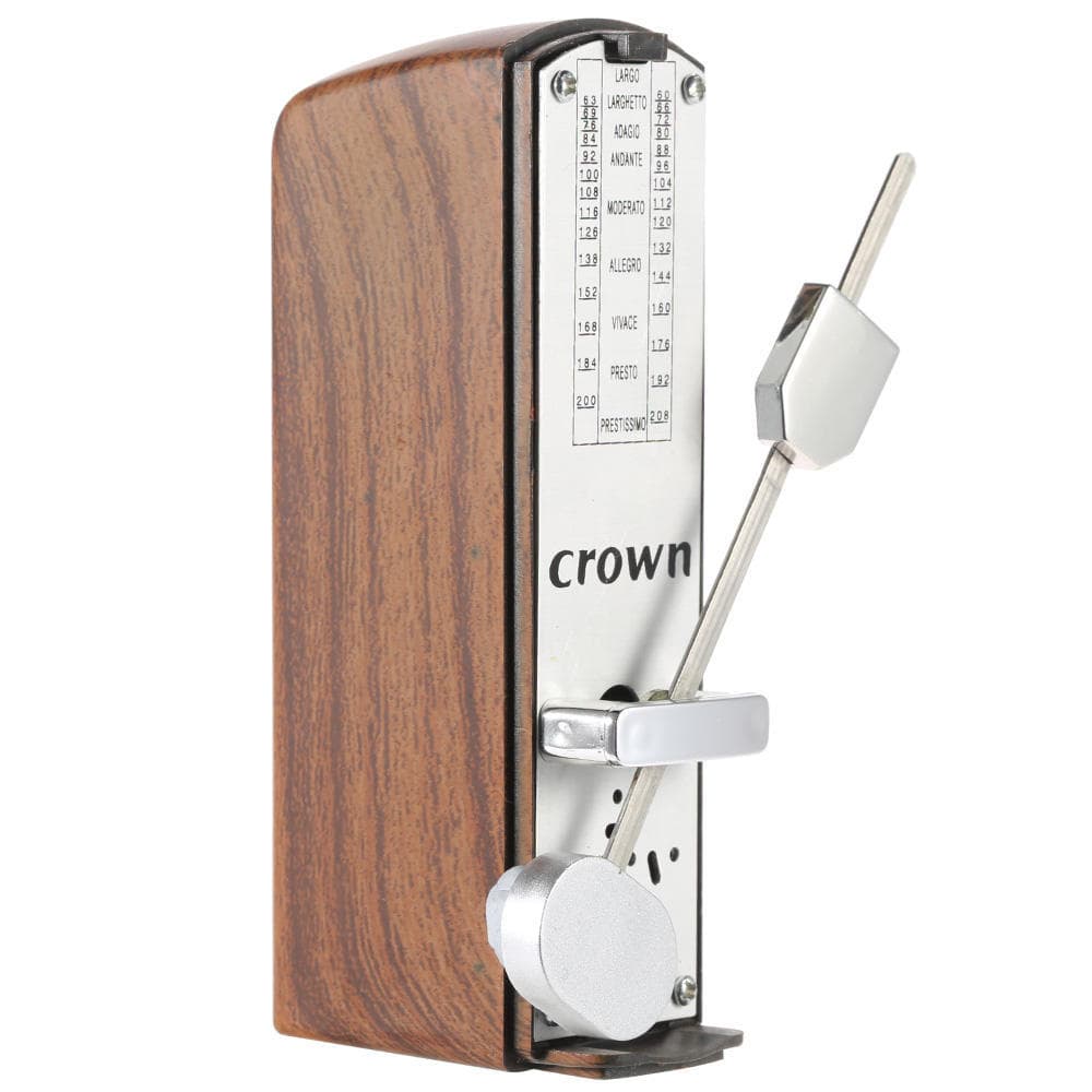Mechanical Metronome Universal for Piano Guitar Violin Ukulele Natural mahogany