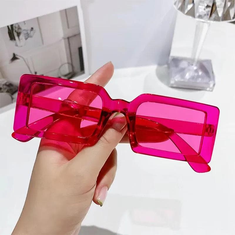 New Women Small Frame Sunglasses Fashion Jelly Color Square Sun Glasses UV400 Outdoor Travel Trend Eyewear