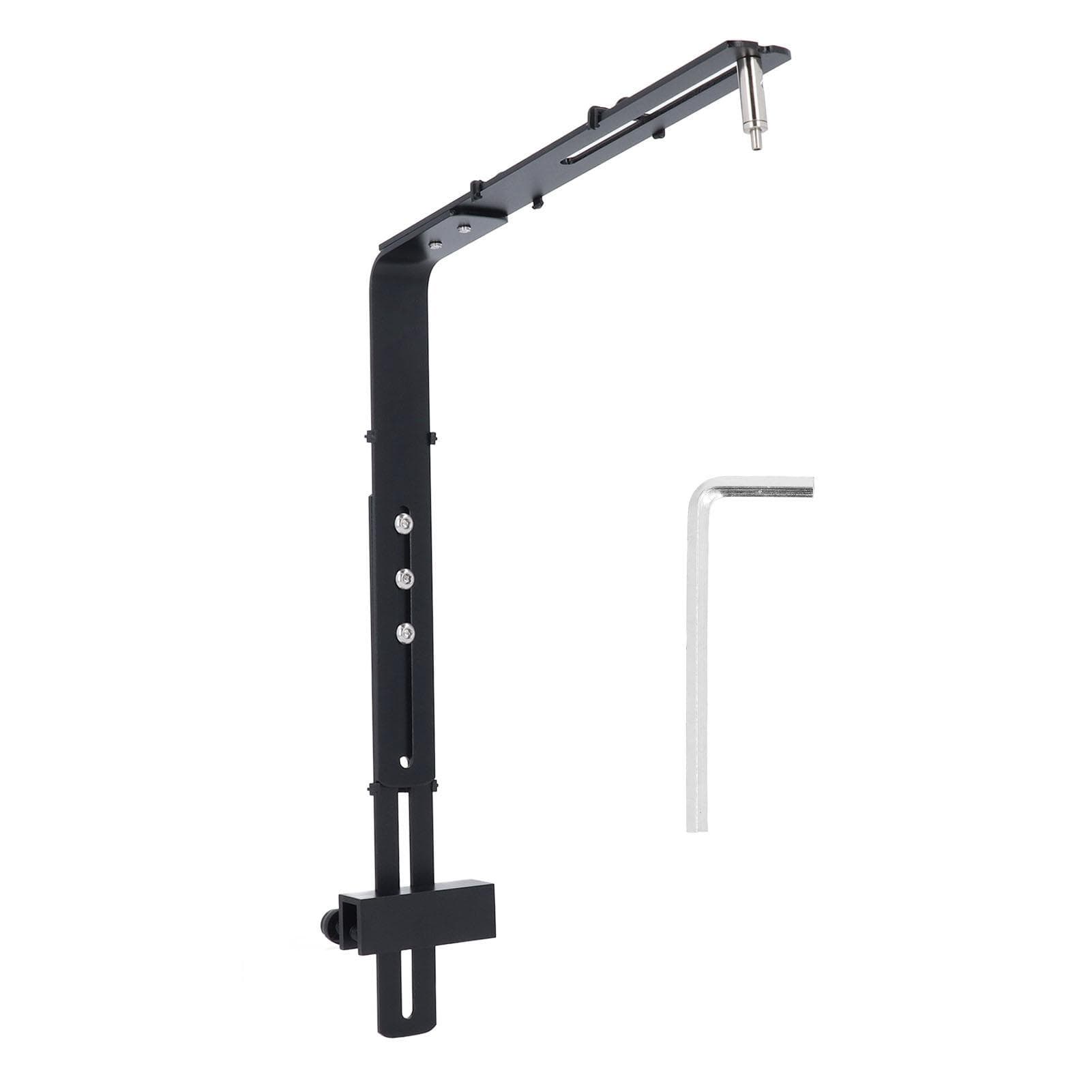Fish Tank Light Bracket Aluminum Alloy Professional Adjustable Height Aquarium Light Stand Kit for black