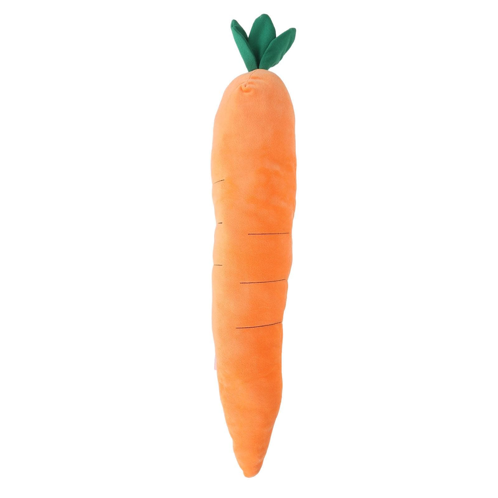 Carrot Dog Squeaky Toys Bite Resistant Relieve Anxiety Dog Squeaky Chew Toys Carrot Shaped Dog Toy L