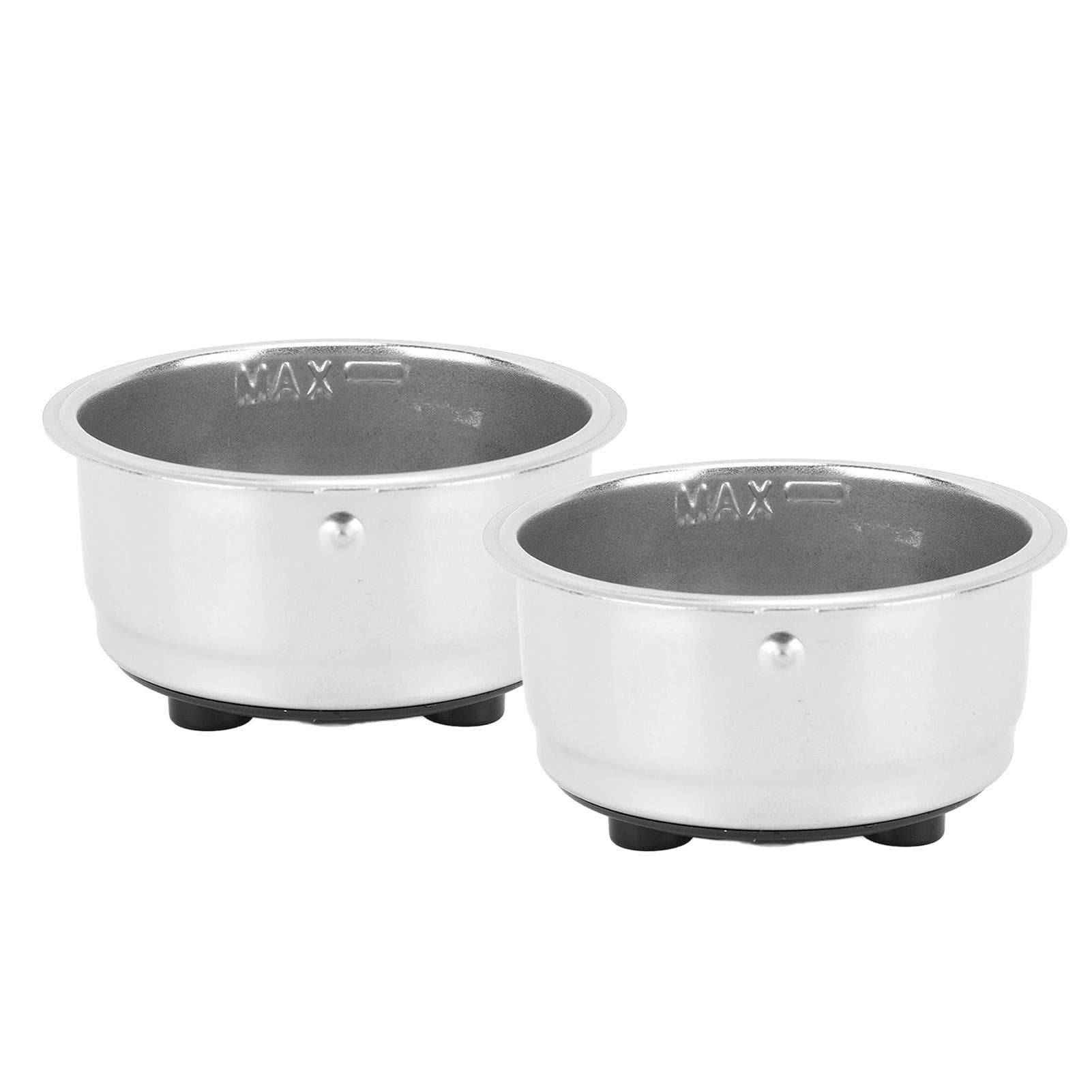 51mm 2 Cups Portafilter Filter Basket Stainless Steel Coffee Filter Basket for Delonghi Coffee L(for 6.5-9kg)
