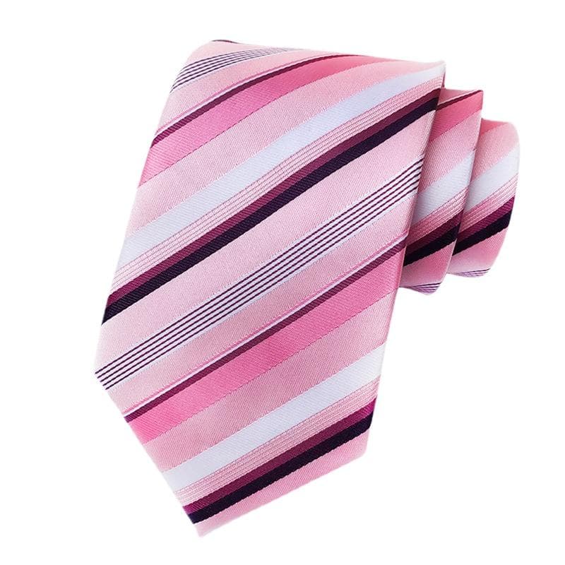 Striped Tie Men's Business Necktie for Work
