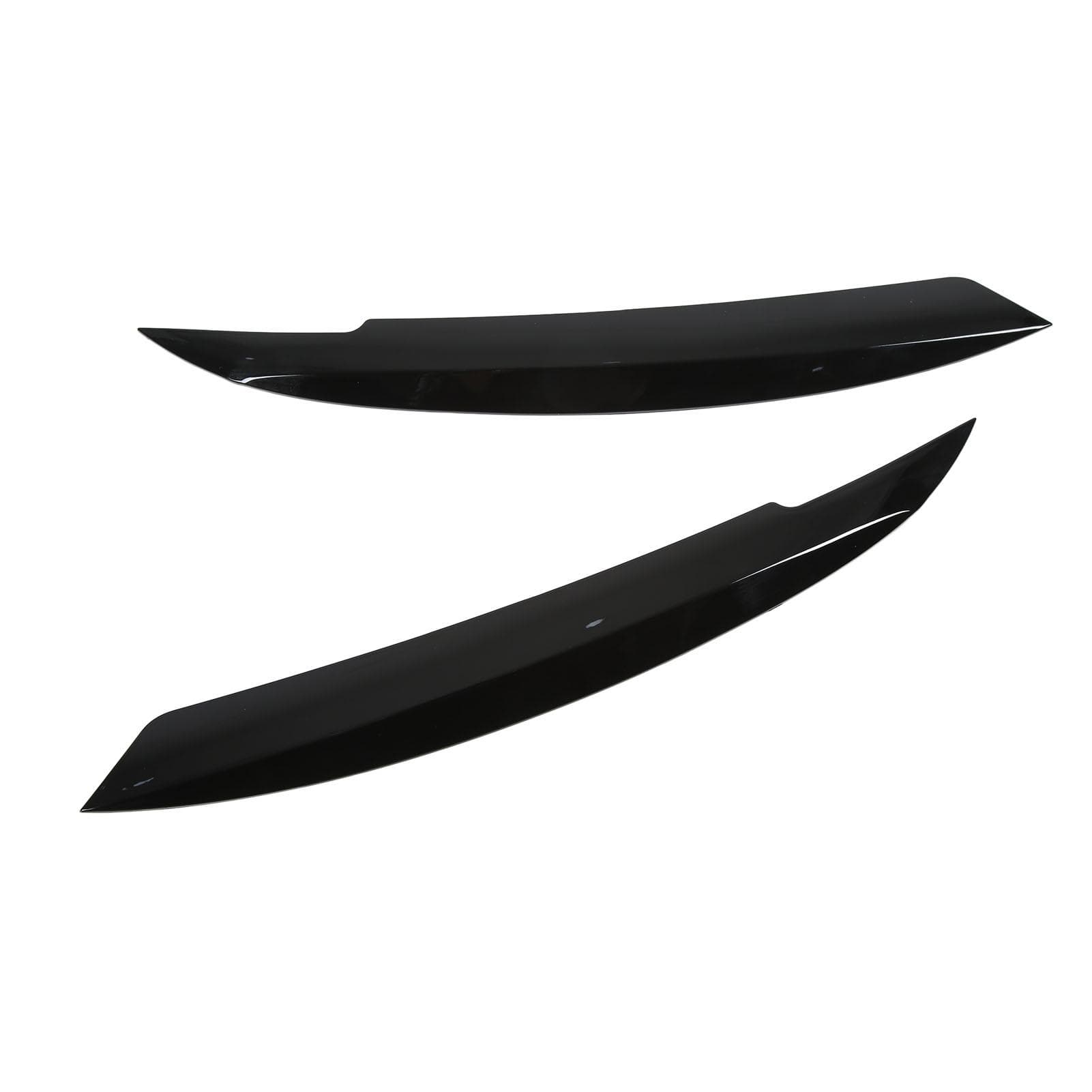 Car Headlight Eyebrow Eyelid Cover Trim Glossy Black Replacement for MK6 Sagitar NCS 2010?2018